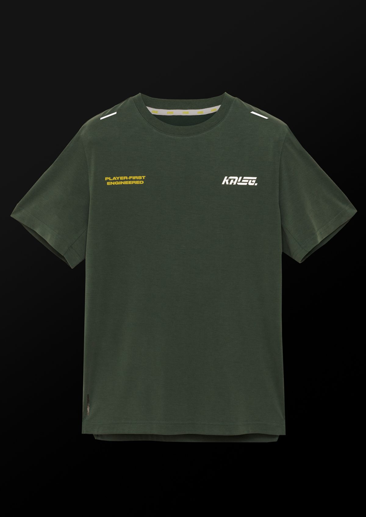 칼렉(KALEG) UNISEX BALANCE T SHIRTS_DARK GREEN