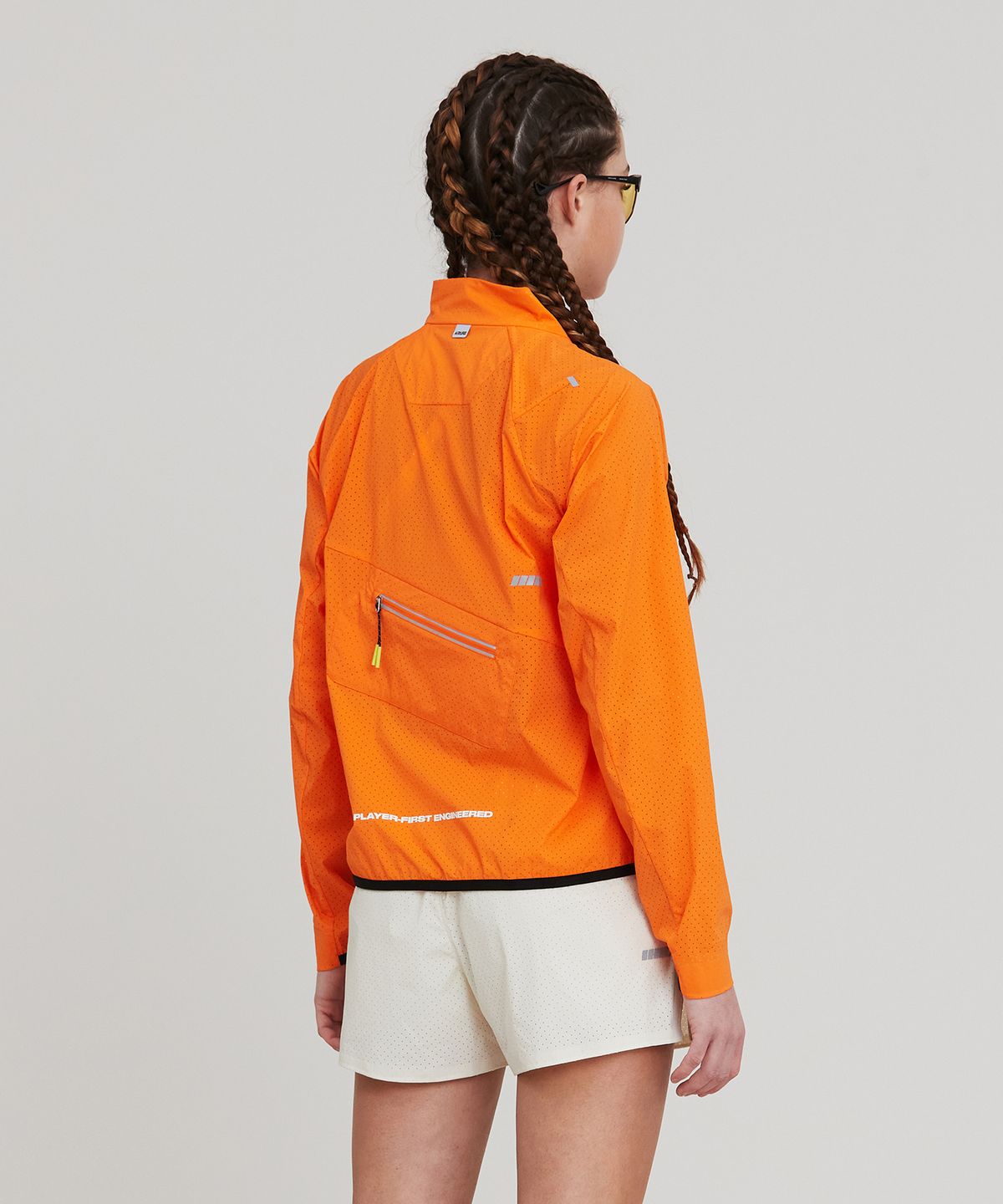 칼렉(KALEG) WOMENS AIR BLADE WIND JACKET (ATHLETIC)_ORANGE