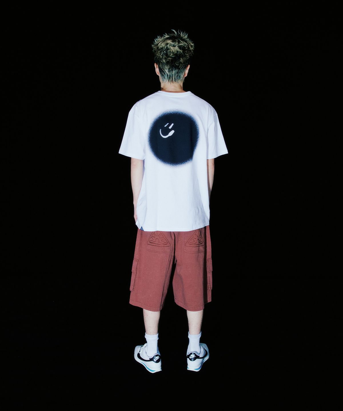 이스트쿤스트(ISTKUNST) BLUR SMILEY BALL TEE_WHITE(IK2EMMT502A)