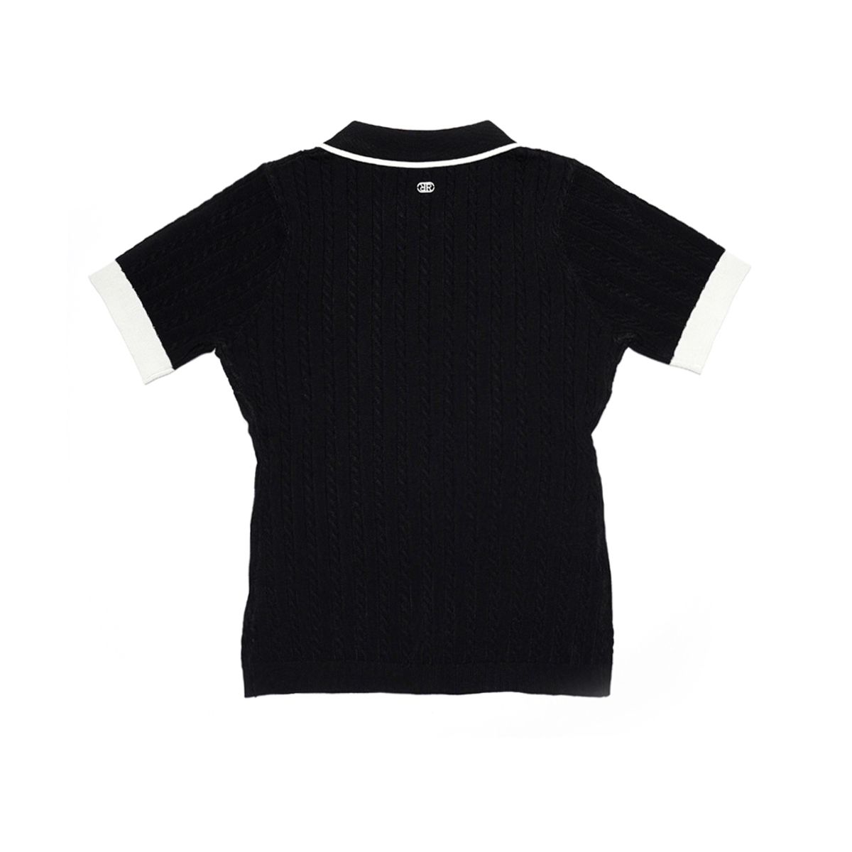 트리메르(TRIMERE) 쿨케이블 티핑 니트 폴로 (BLACK)