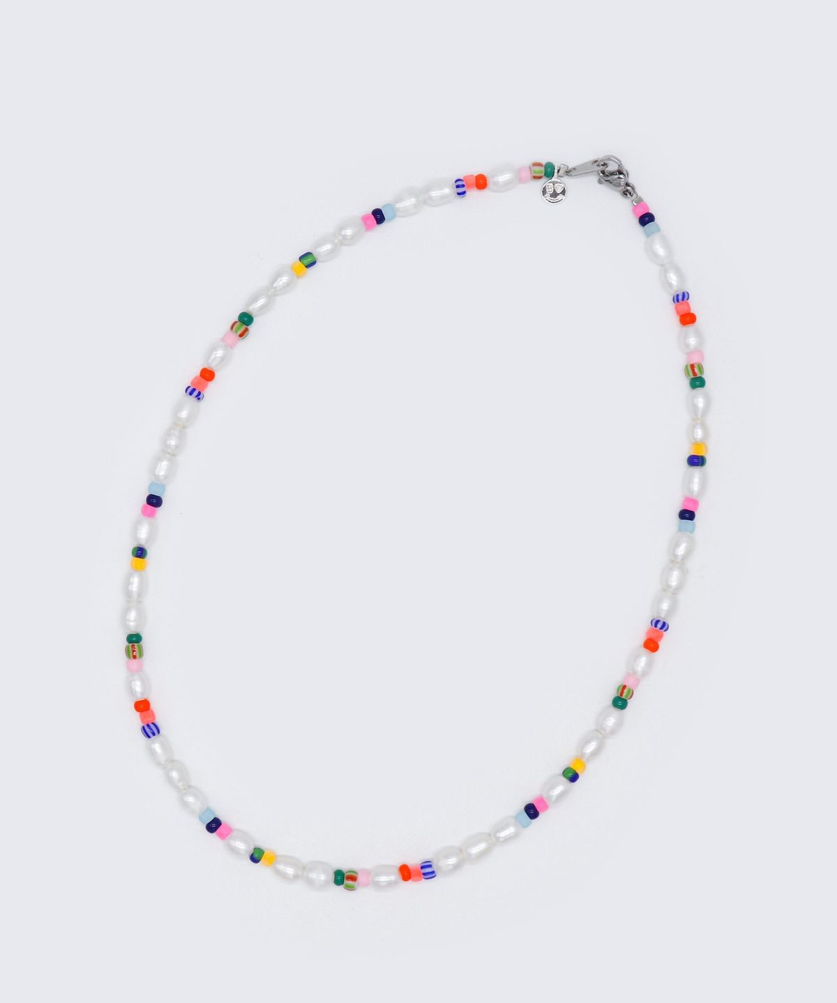 봉보(BONBEAU) Freshwater pearl color beads choker Necklace  밥풀 담수진주 컬러 비즈 초커 목걸이 4mm 5mm