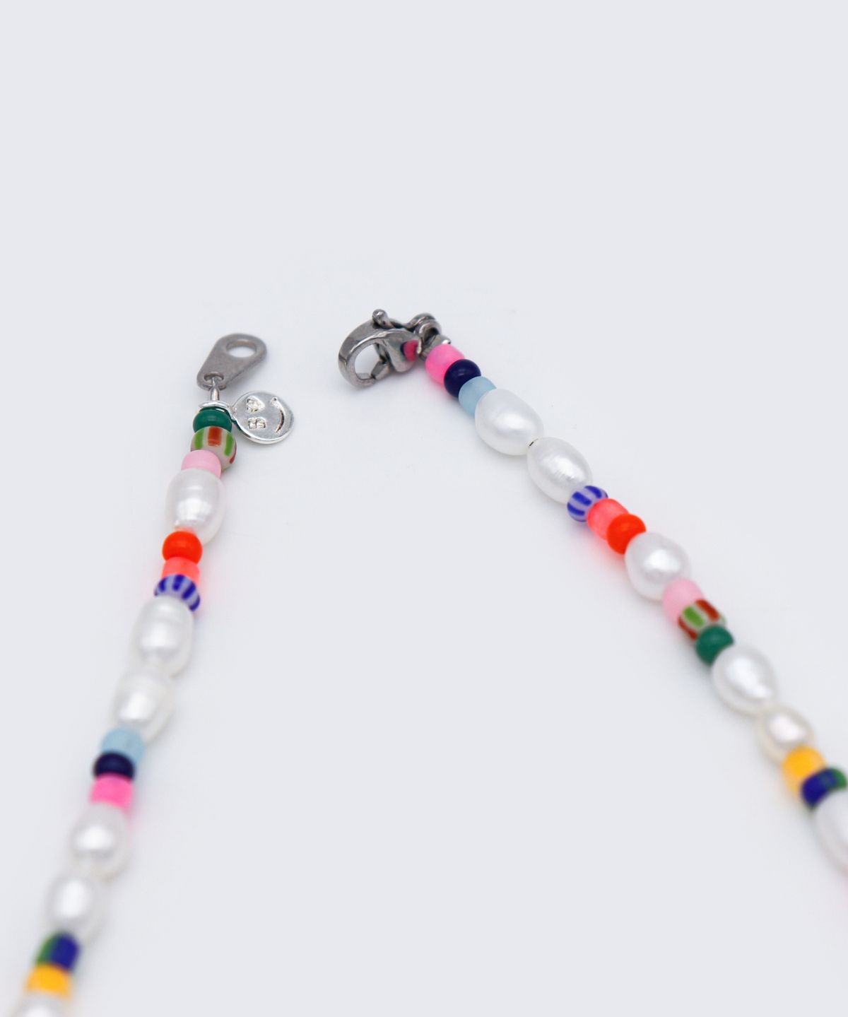봉보(BONBEAU) Freshwater pearl color beads choker Necklace  밥풀 담수진주 컬러 비즈 초커 목걸이 4mm 5mm