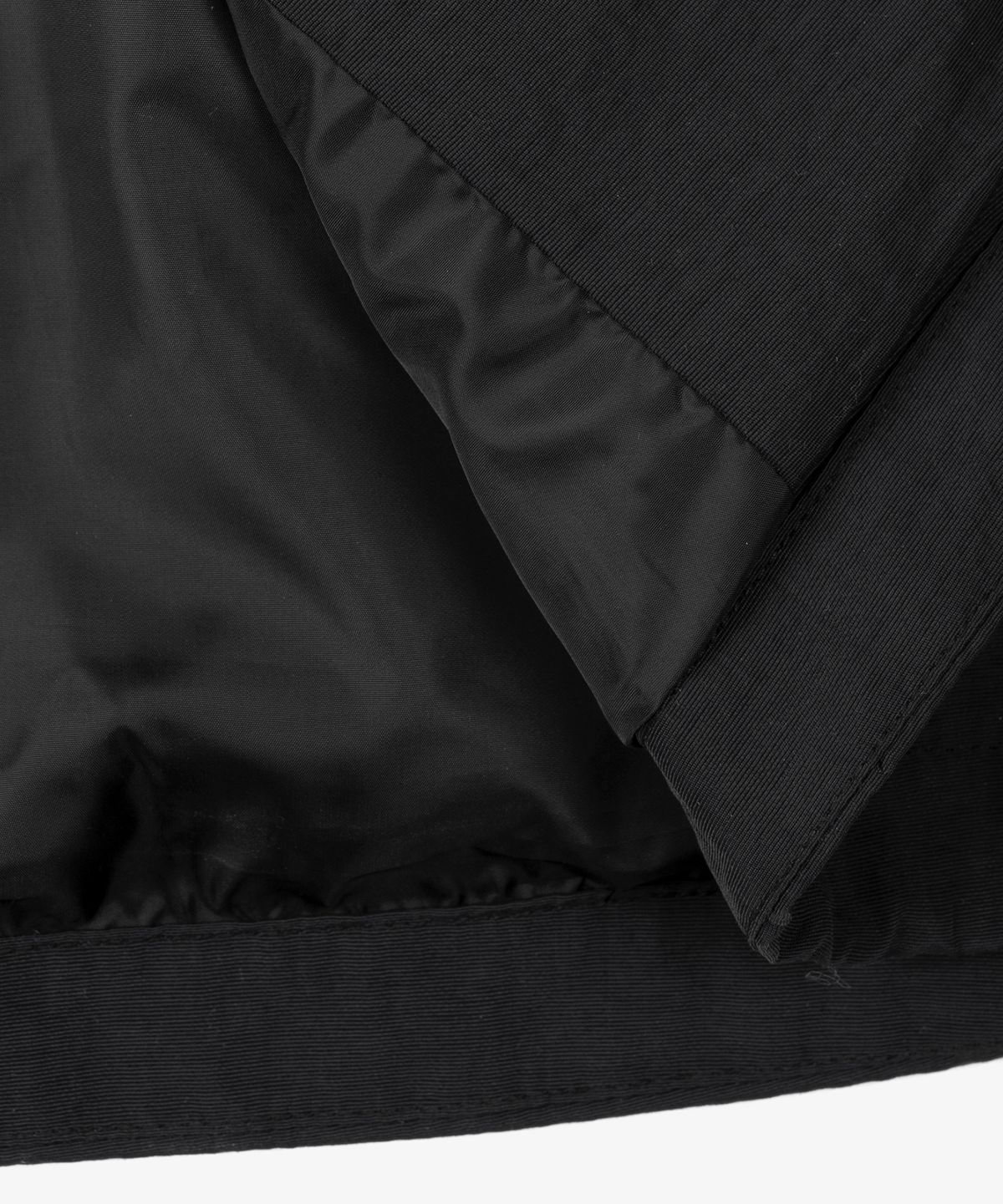 토피(TOFFEE) 하이넥 나일론 후드 집업 베스트 (BLACK)