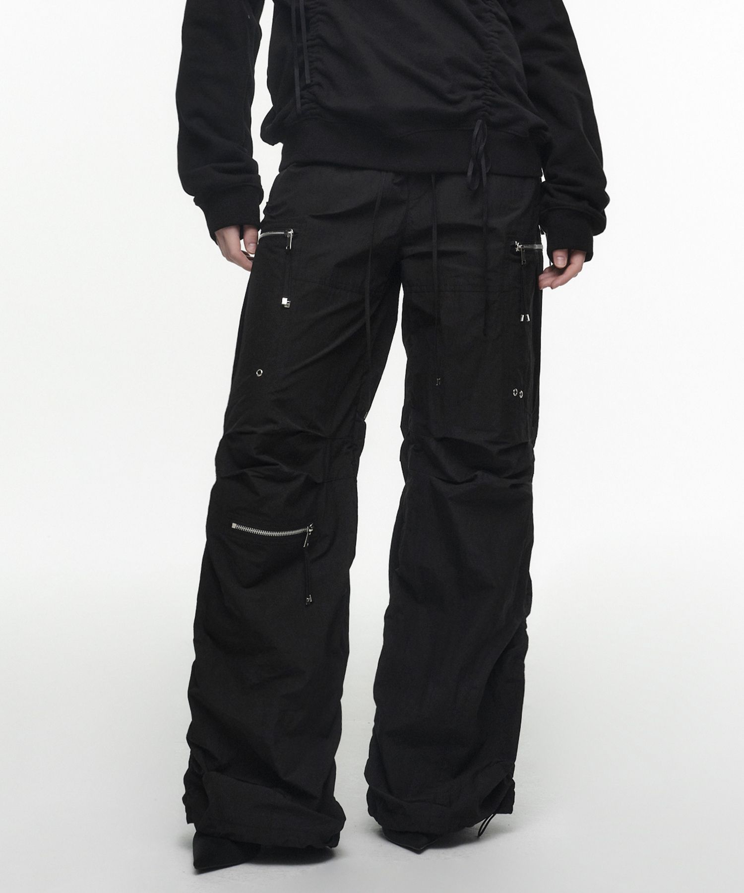 ◆NACHE◆ PUCKERING JOGGER PANTS UNISEX ROSE PINK 23SPBOT06R PUCKERING JOGGER PANTS (UNISEX) ROSE PINK - NACHE
