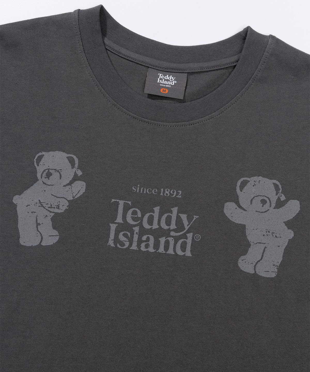 테디아일랜드(TEDDYISLAND) 댄싱테디 반팔 차콜