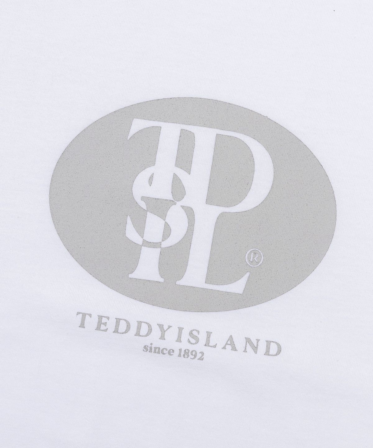 테디아일랜드(TEDDYISLAND) TDISL 원형 로고 반팔 화이트