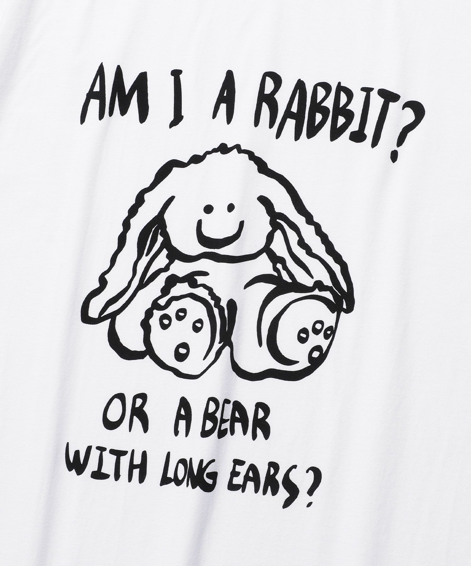 MUSINSA | NICE GHOST CLUB RABBIT OR BEAR TEE_WHITE(NG2EMUT507A)