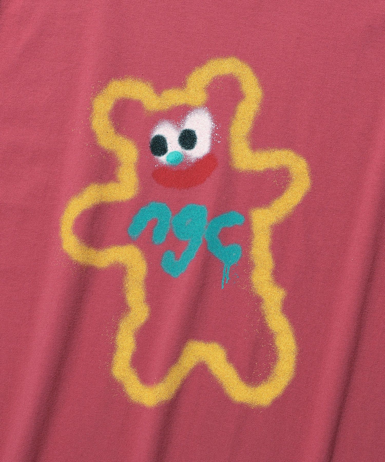 MUSINSA公式 | NICE GHOST CLUB SPRAY PRINT TEE_PINK(NG2DMUT503A)