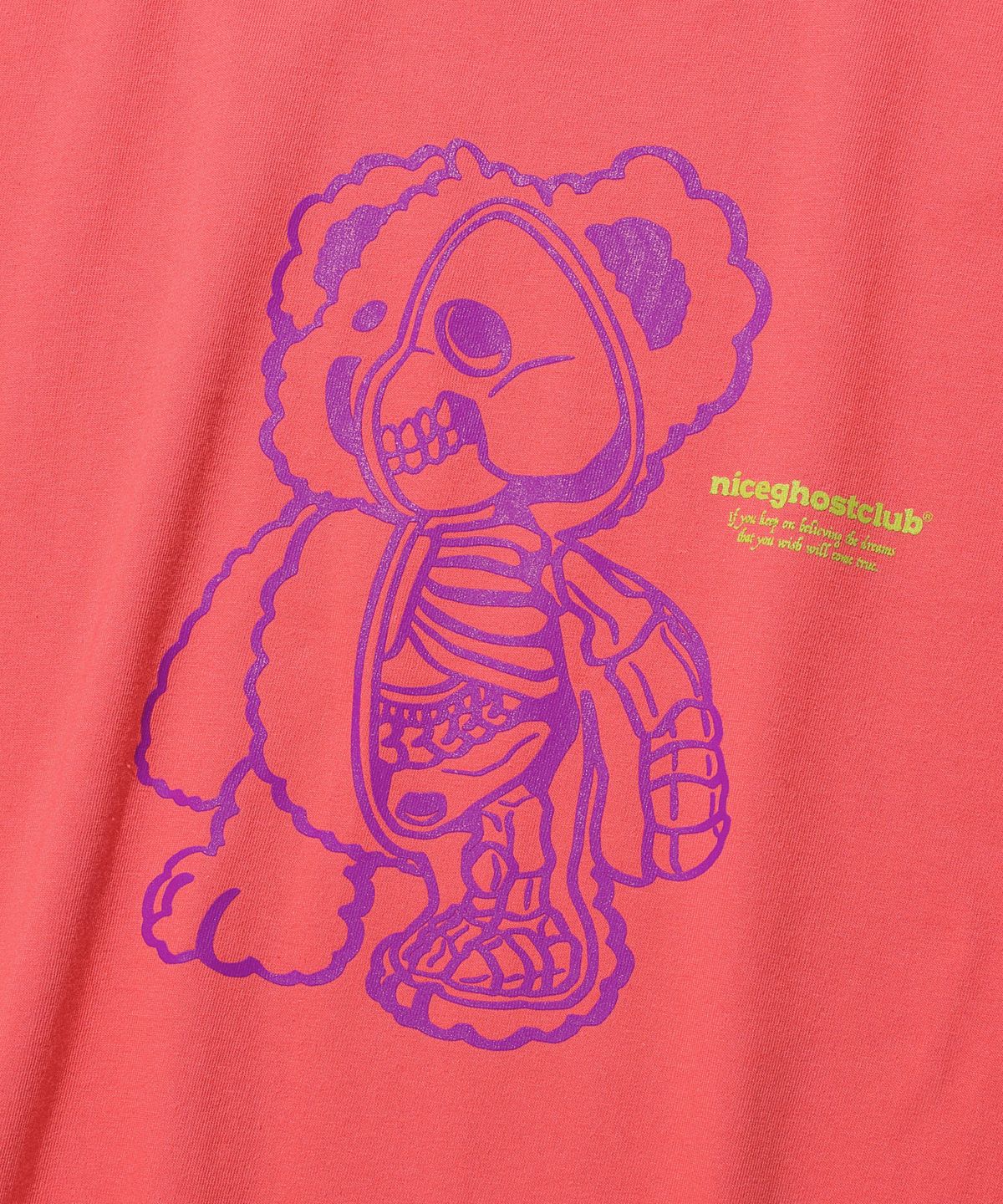 나이스고스트클럽(NICEGHOSTCLUB) NGC FIGURE BEAR TEE_PINK(NG2DMUT507A)