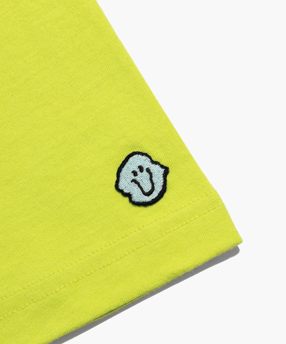 나이스고스트클럽(NICEGHOSTCLUB) NAMASTE SKELETON TEE_LIME(NG2DMUT513A)