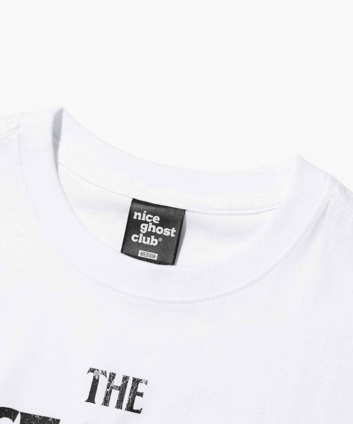 나이스고스트클럽(NICEGHOSTCLUB) NAMASTE SKELETON TEE_WHITE(NG2DMUT513A)