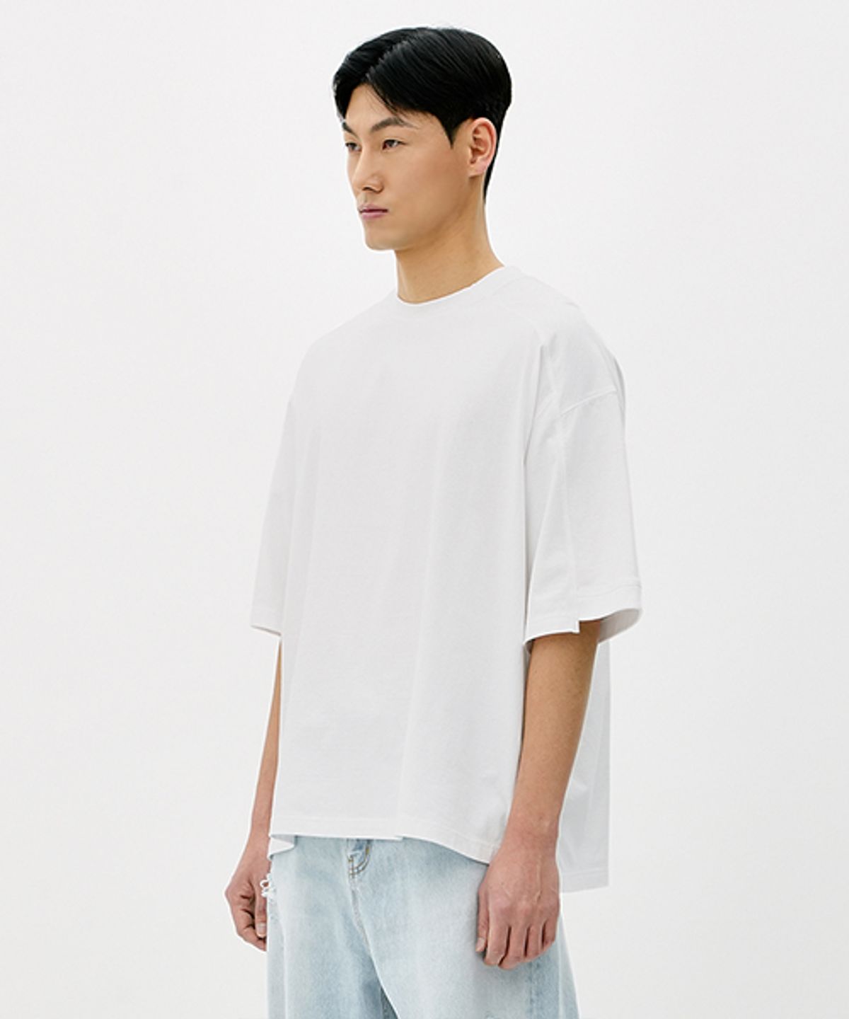 에러스익셉티드(ERRORS EXCEPTED) HS501WH 언발란스 반팔티 (White)
