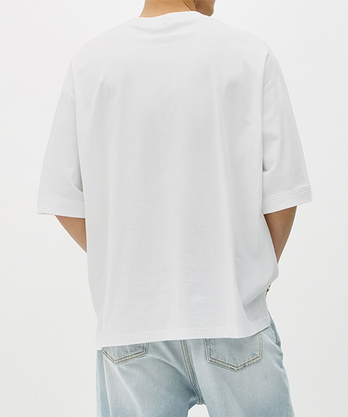 에러스익셉티드(ERRORS EXCEPTED) HS501WH 언발란스 반팔티 (White)