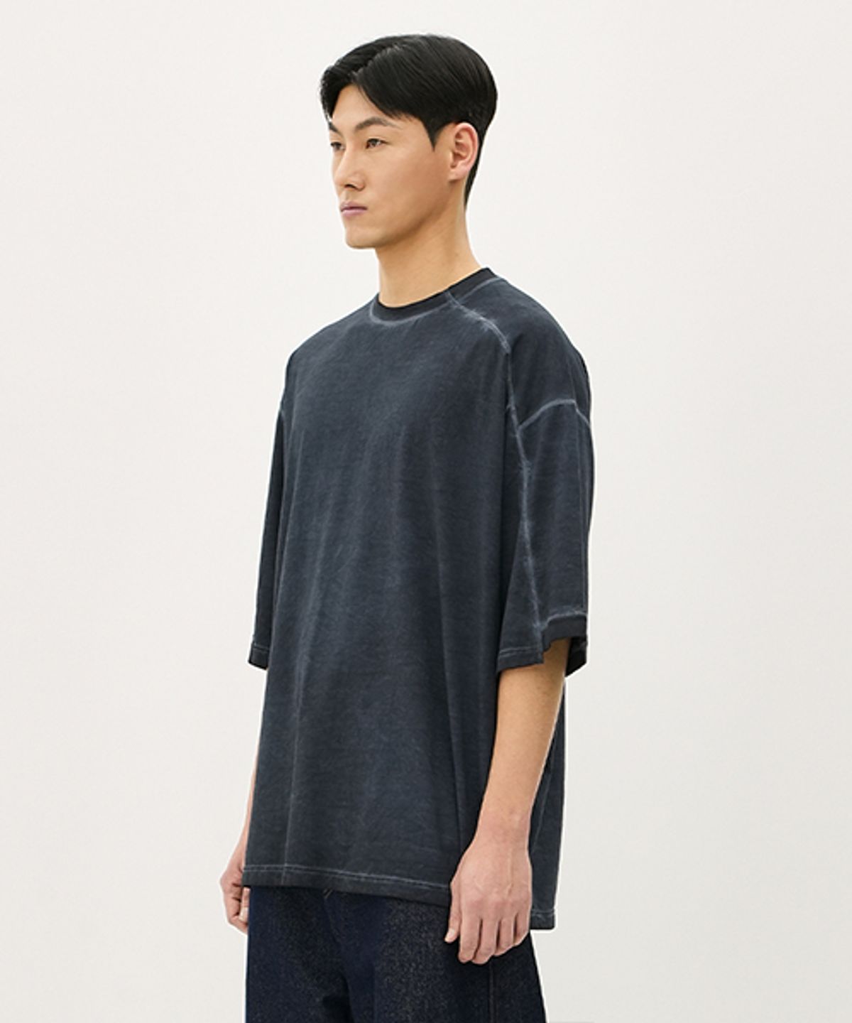 에러스익셉티드(ERRORS EXCEPTED) HS501GP 언발란스 반팔티 (Graphite)
