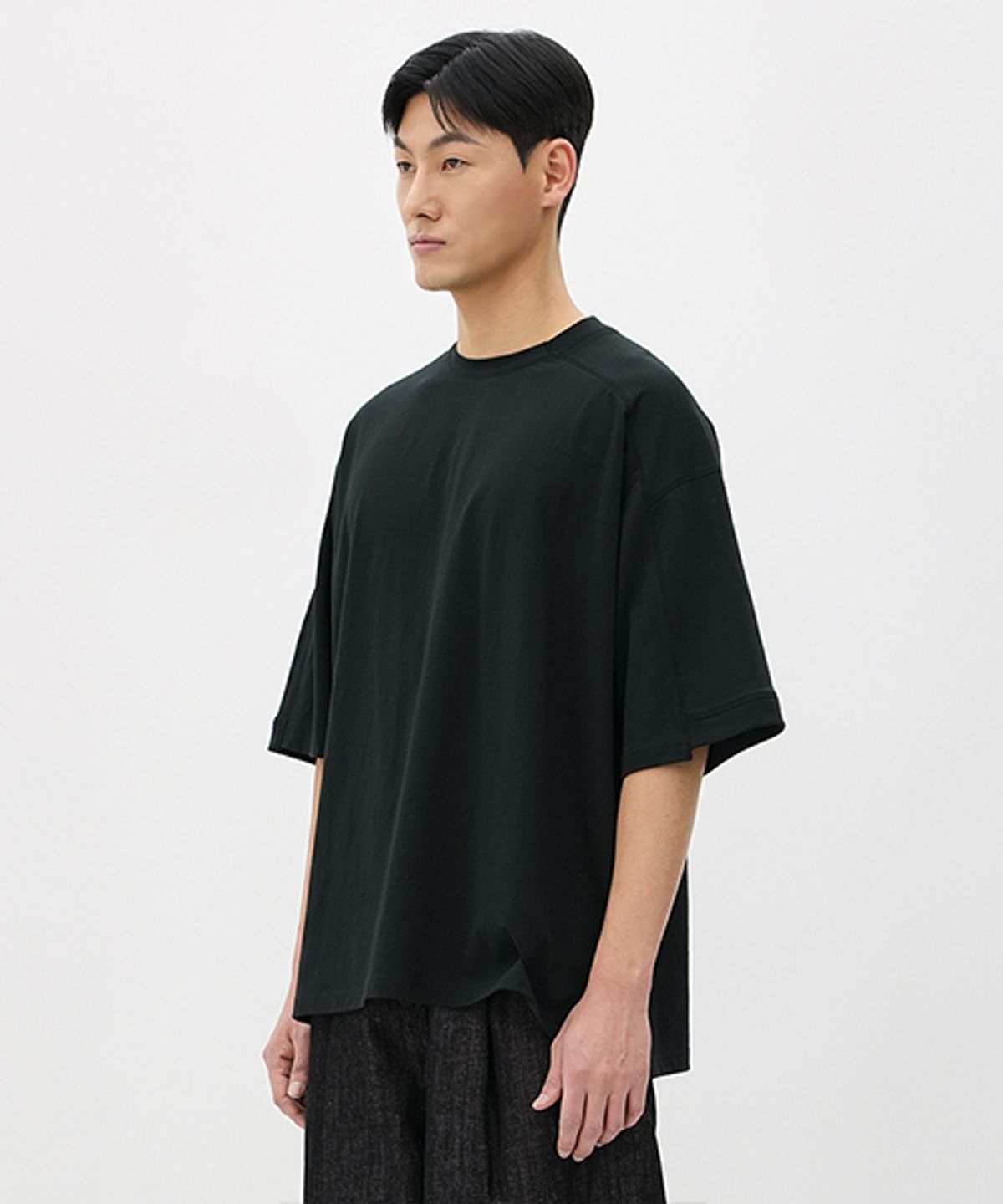 에러스익셉티드(ERRORS EXCEPTED) HS501BK 언발란스 반팔티 (Black)