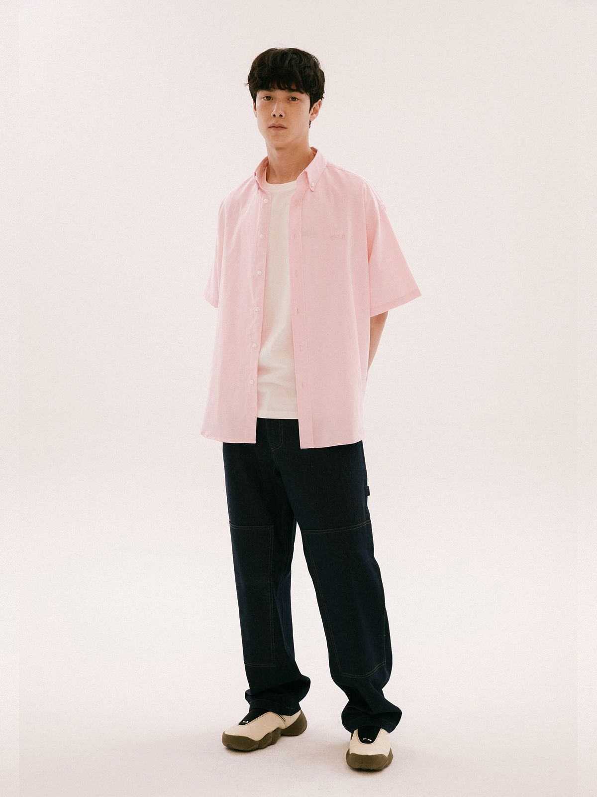 예일(YALE) [ONEMILE WEAR] BIG OXFORD SMALL ARCH SS SHIRT ORANGE