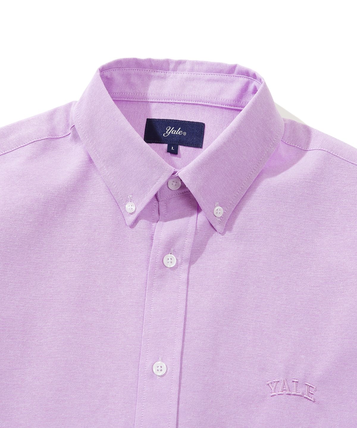 예일(YALE) [ONEMILE WEAR] BIG OXFORD SMALL ARCH SS SHIRT PURPLE
