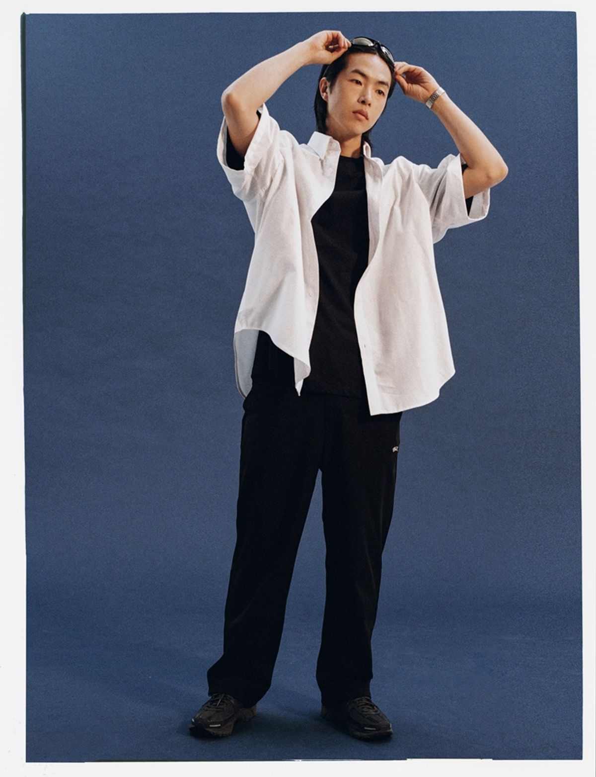 예일(YALE) [ONEMILE WEAR] BIG OXFORD SMALL ARCH SS SHIRT PURPLE