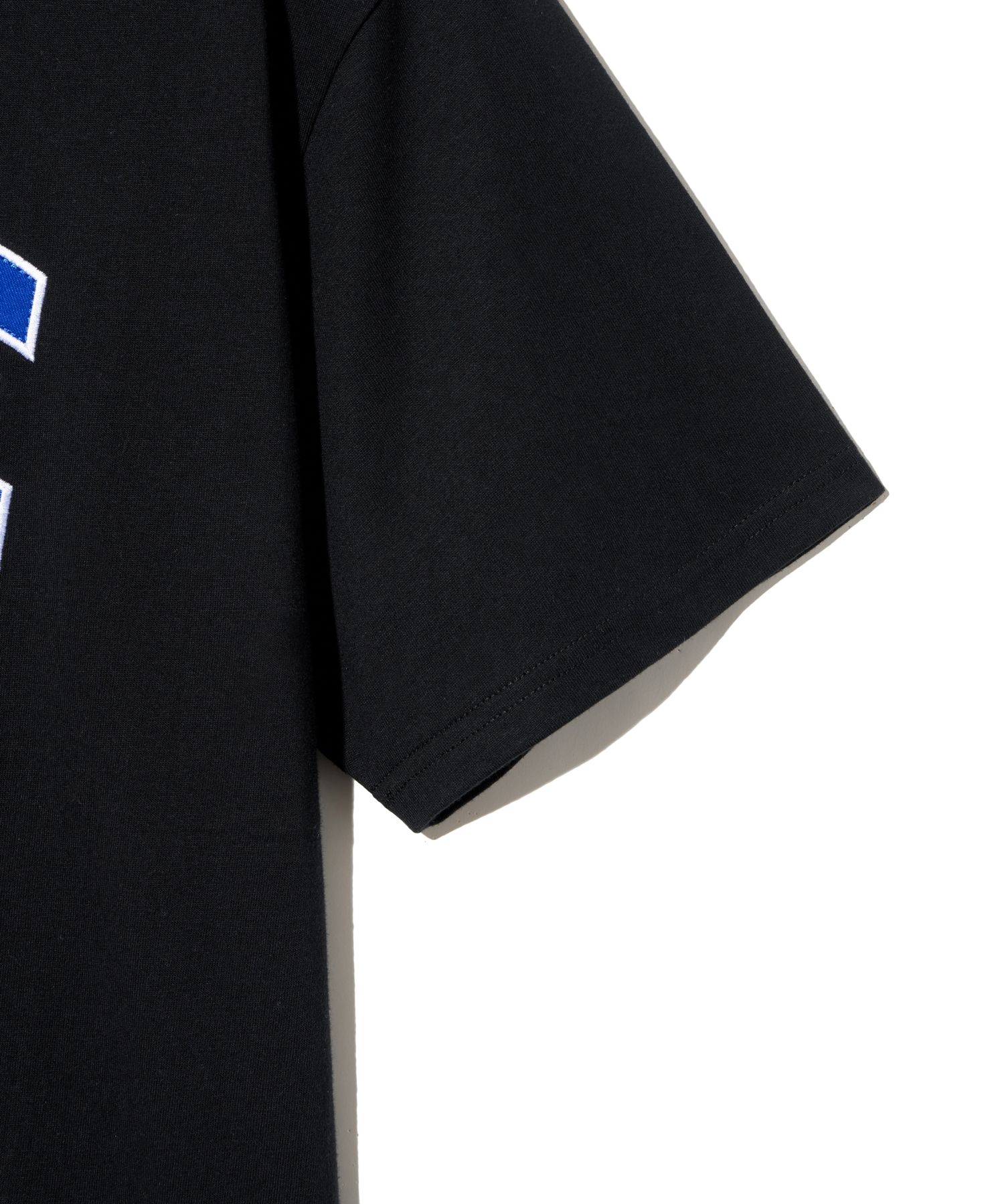 MUSINSA | YALE 2 TONE ARCH T-SHIRT BLACK / ROYAL BLUE