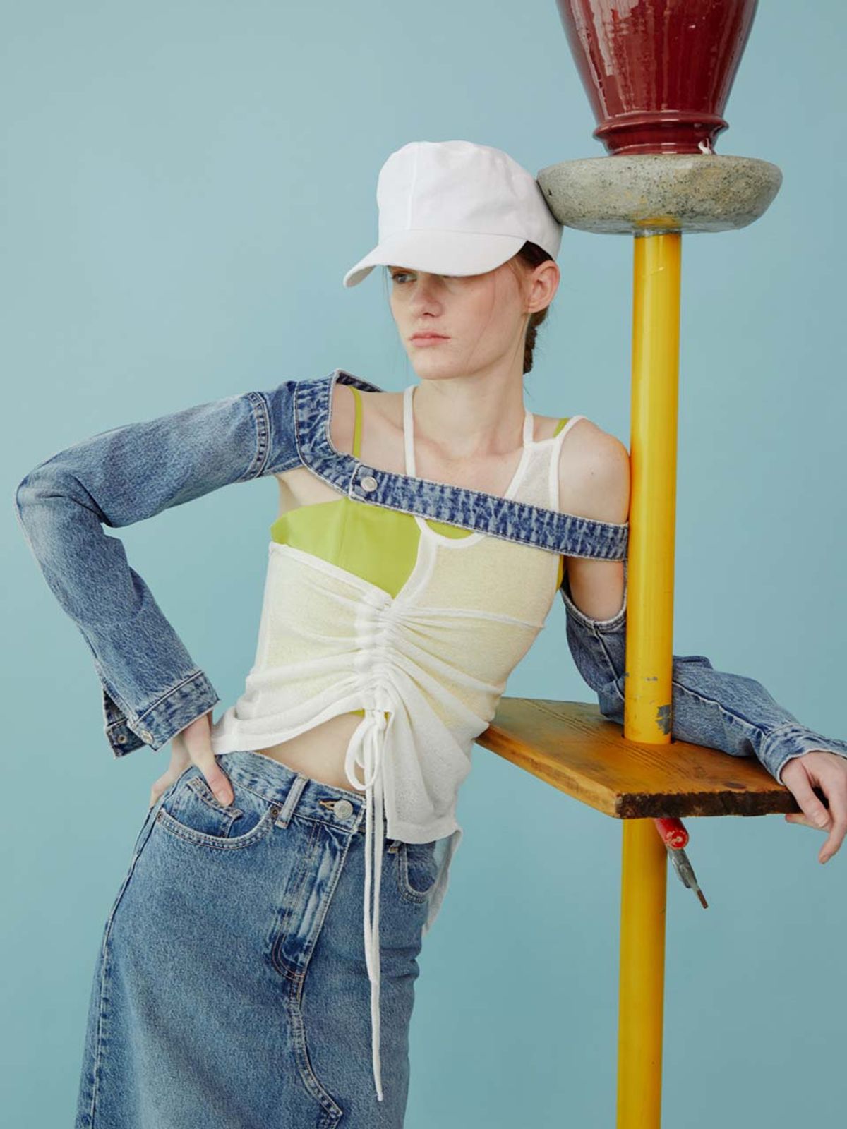 어썸니즈(AWESOME NEEDS) 보트 캡_화이트