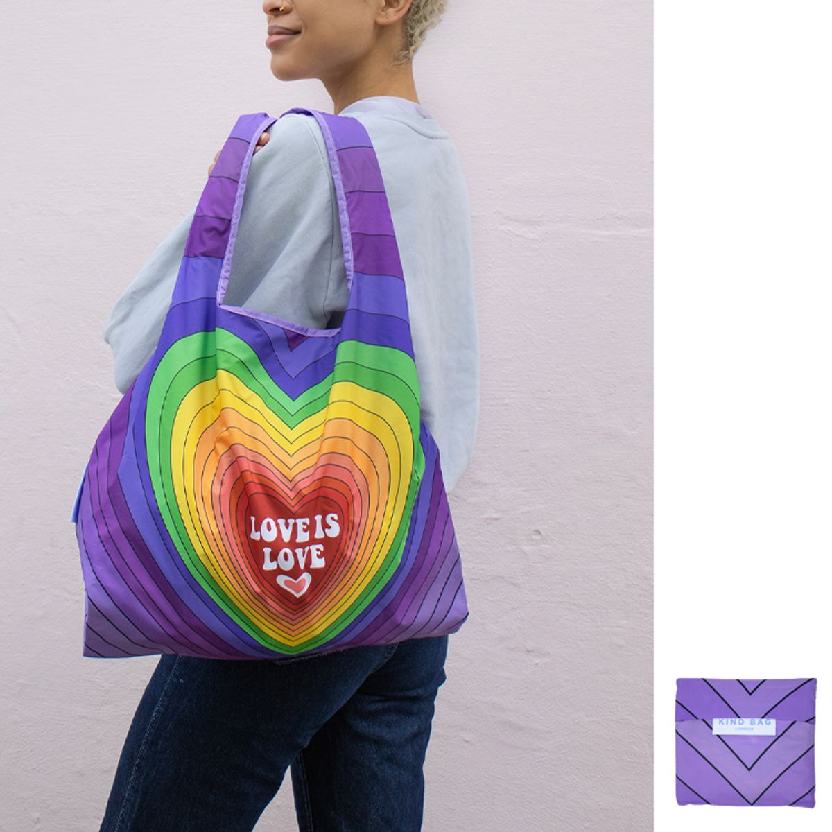 카인드백 런던(KIND BAG LONDON) 러브 레인보우 리유저블 미디엄