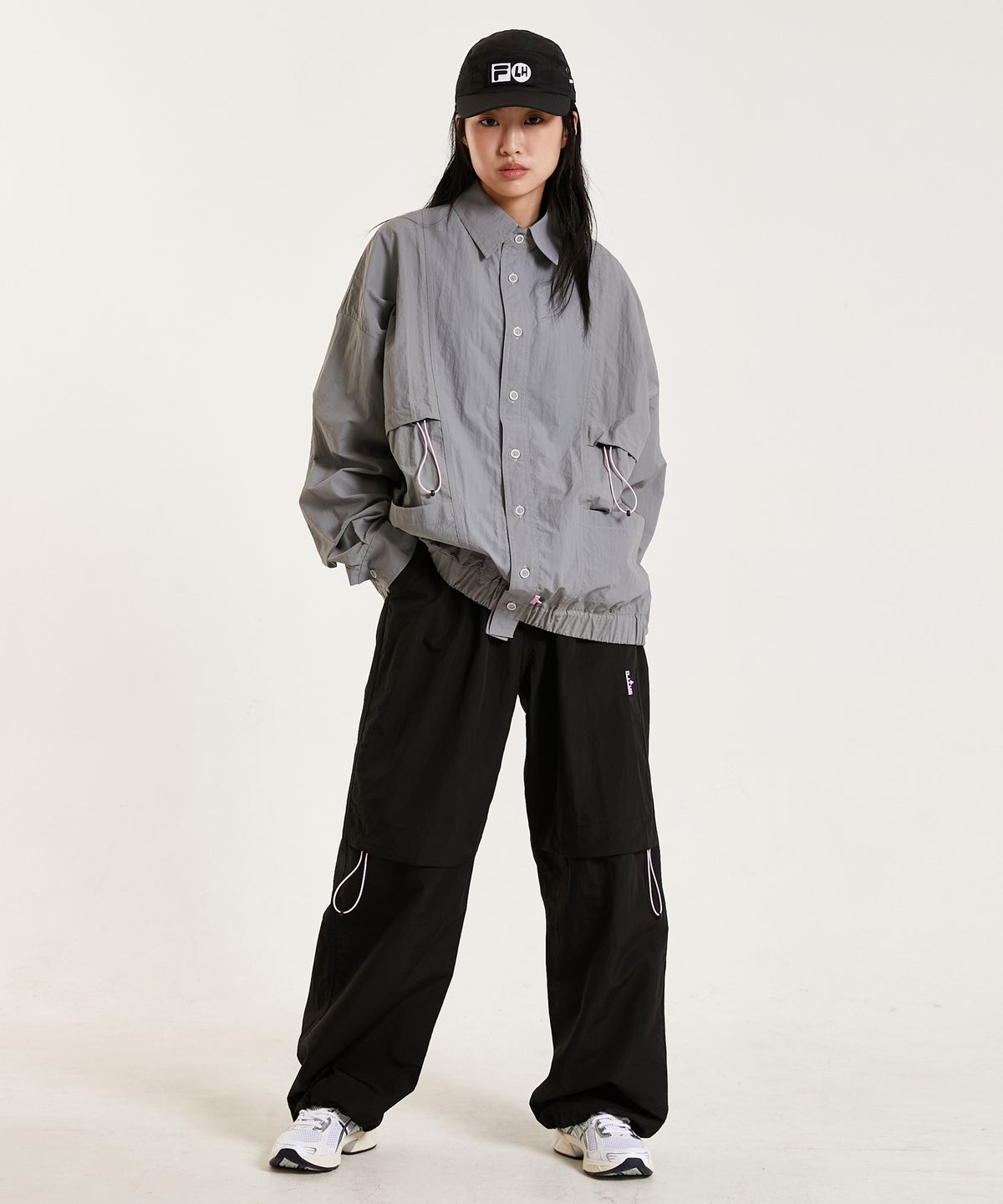 슈브토(SHVTO) Nylon balloon black pants