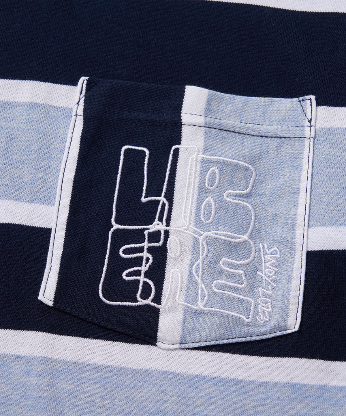 리베레(LIBERE) BORDER POCKET SS TEE / BLACK