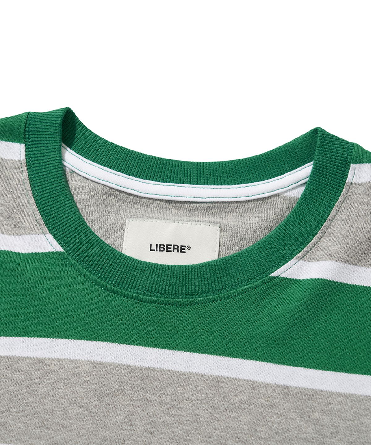 리베레(LIBERE) BORDER POCKET SS TEE / GREEN