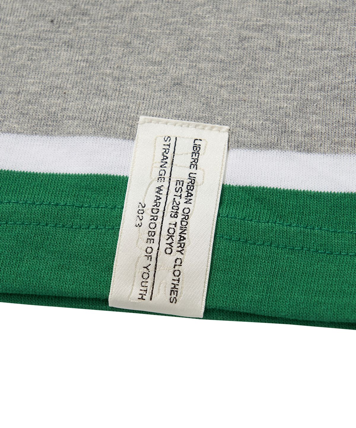 리베레(LIBERE) BORDER POCKET SS TEE / GREEN