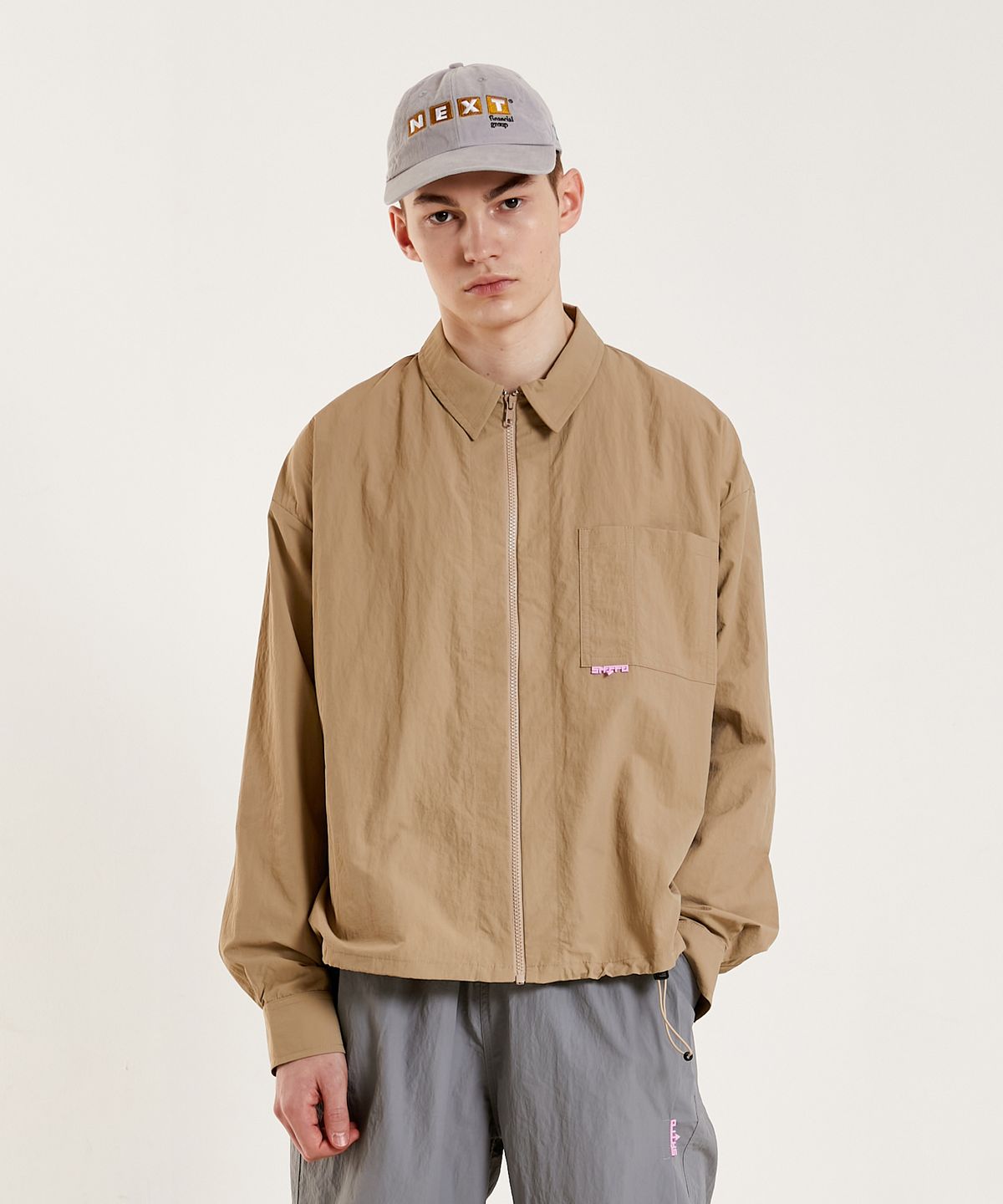 슈브토(SHVTO) Nylon zip shirt