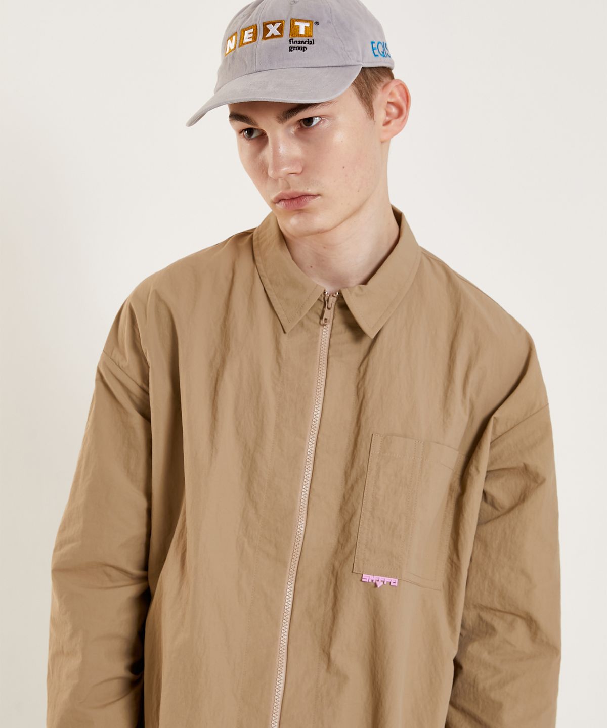 슈브토(SHVTO) Nylon zip shirt
