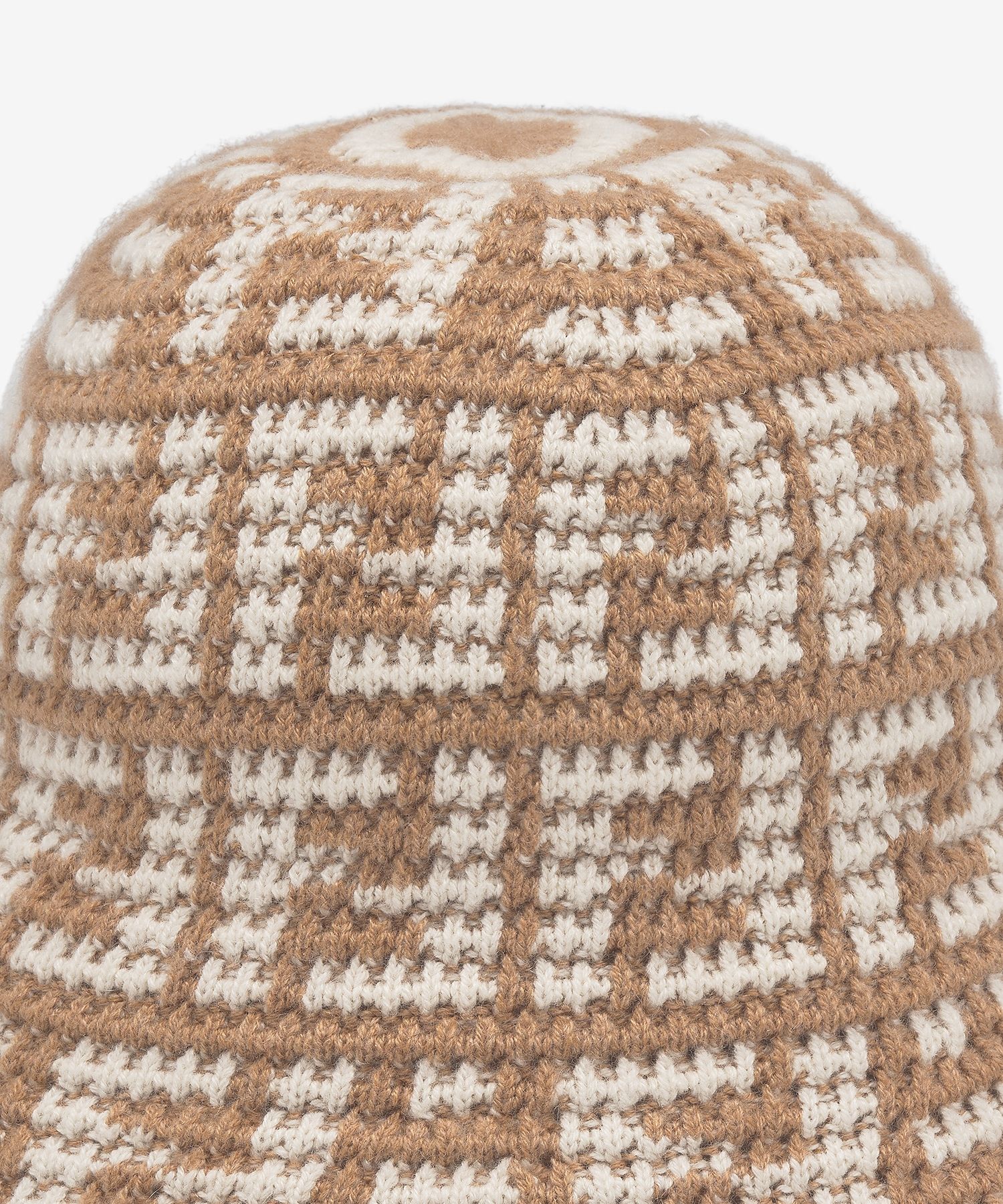 ハット FENDI CLOCHE IN JACQUARD FF MUSINSA | FENDI Women's FF Jacquard Cashmere Cloche Bucket