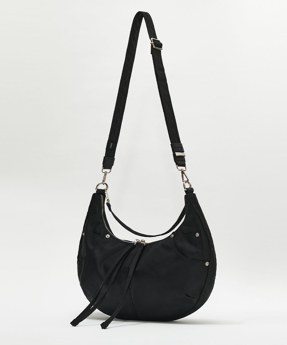 메종미네드(MAISON MINED) TWO TONE SADDLEBAG BLACK