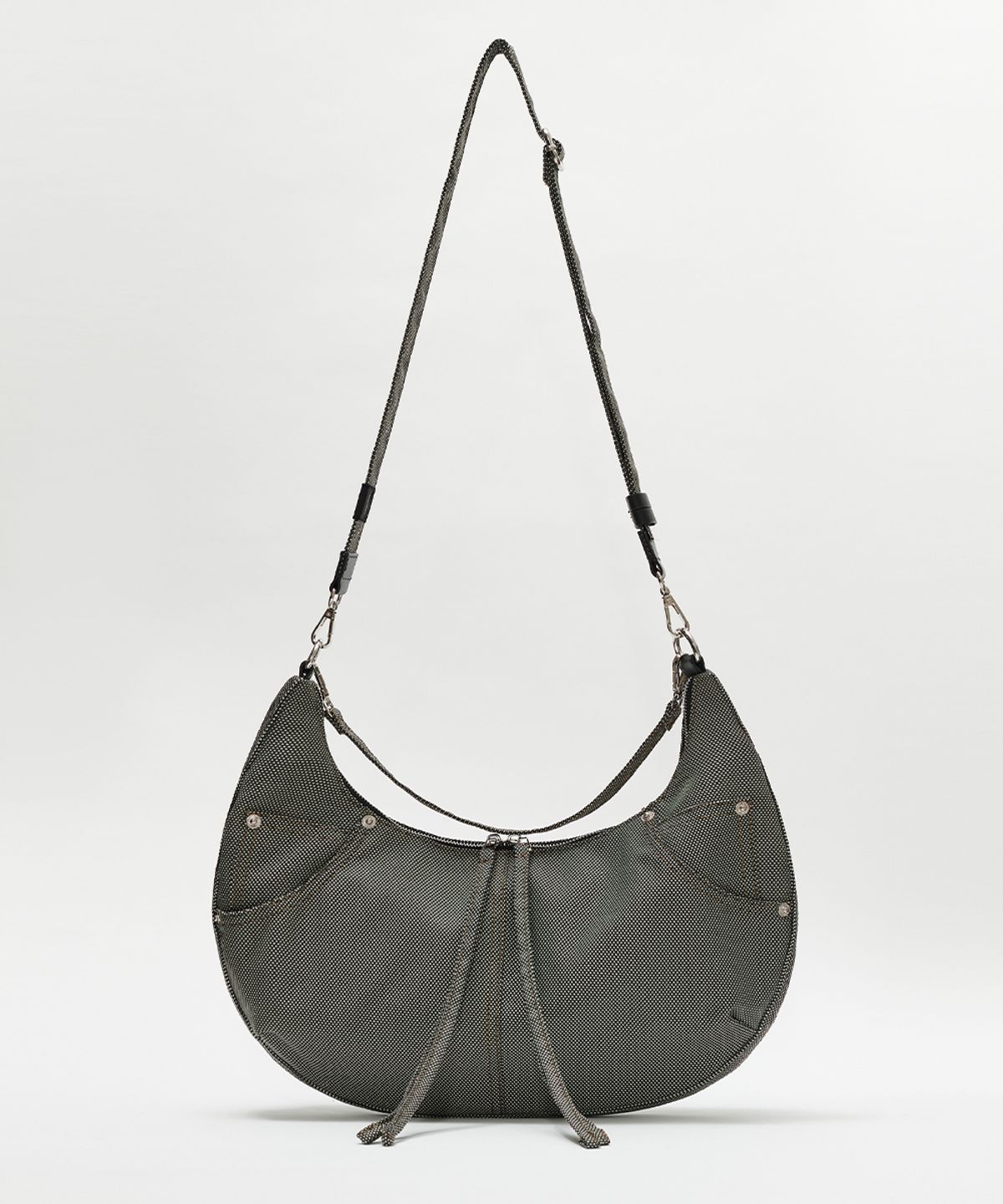 메종미네드(MAISON MINED) TWO TONE SADDLEBAG BLACK