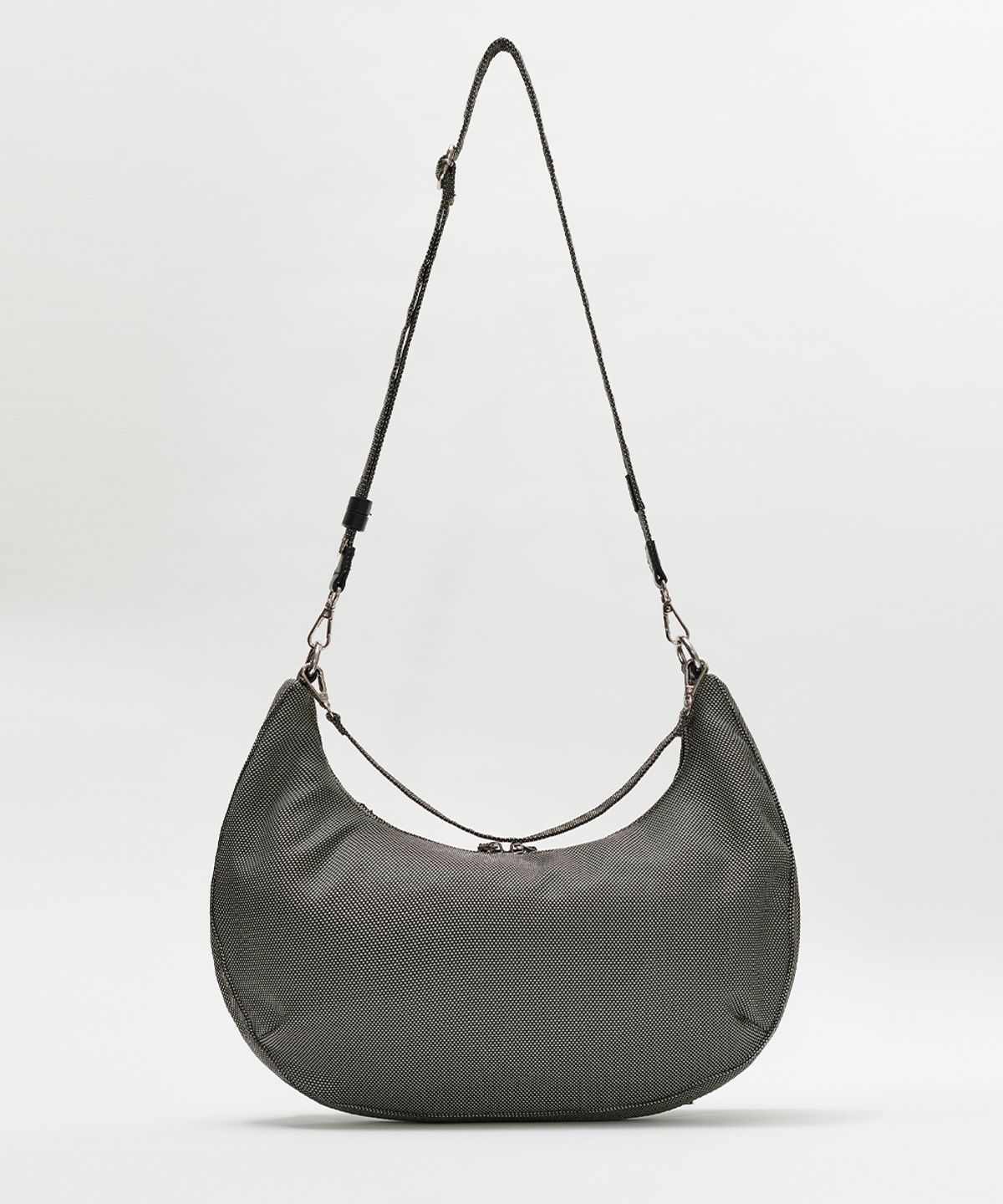 메종미네드(MAISON MINED) TWO TONE SADDLEBAG BLACK