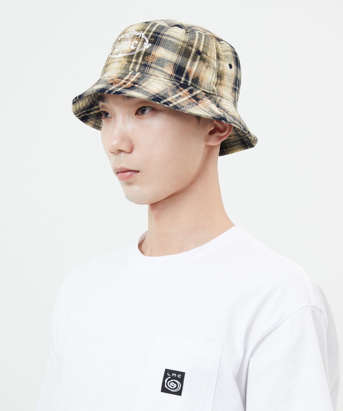 엘엠씨(LMC) REVERSIBLE GOTHIC OVAL BUCKET HAT navy