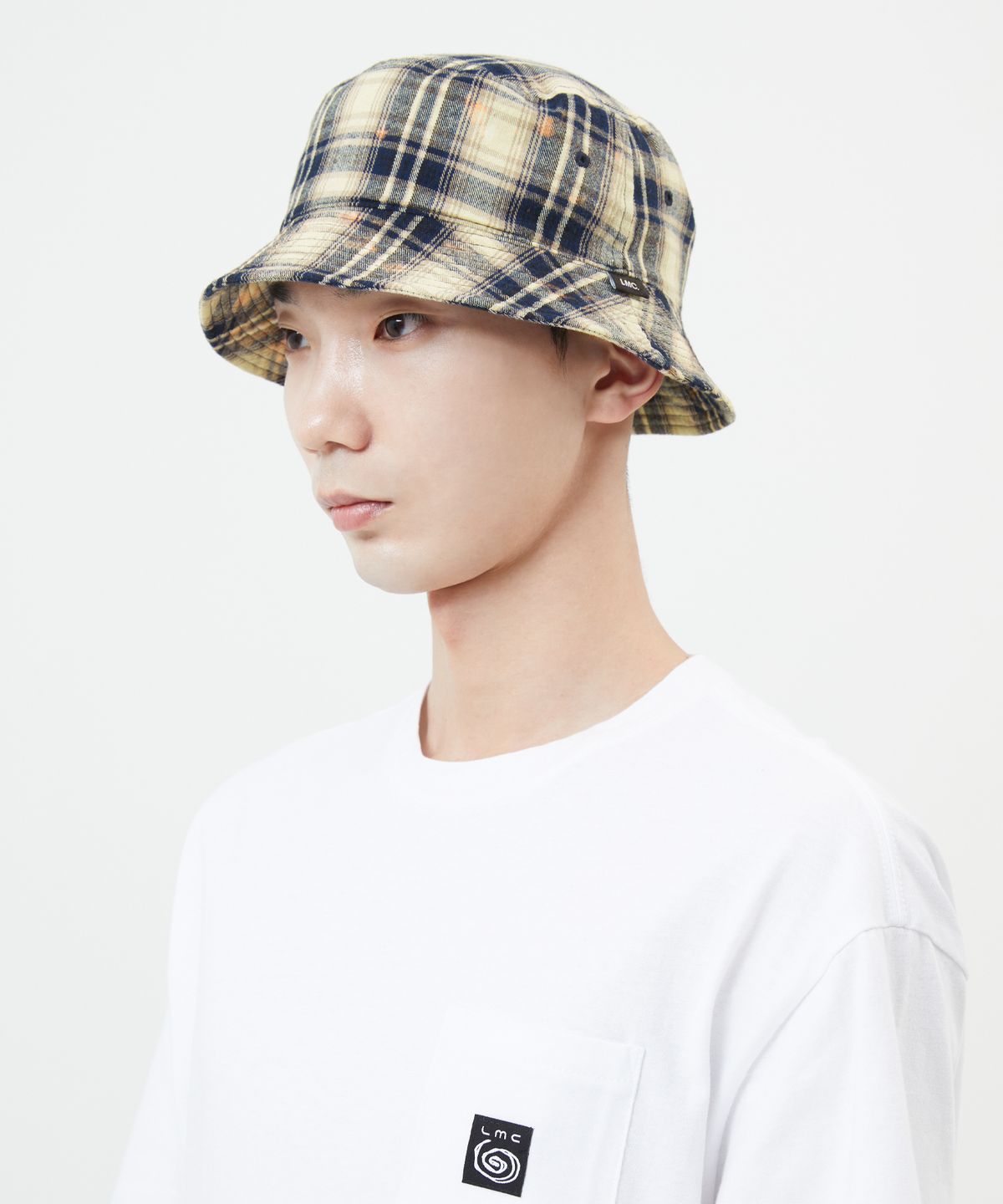 엘엠씨(LMC) REVERSIBLE GOTHIC OVAL BUCKET HAT navy