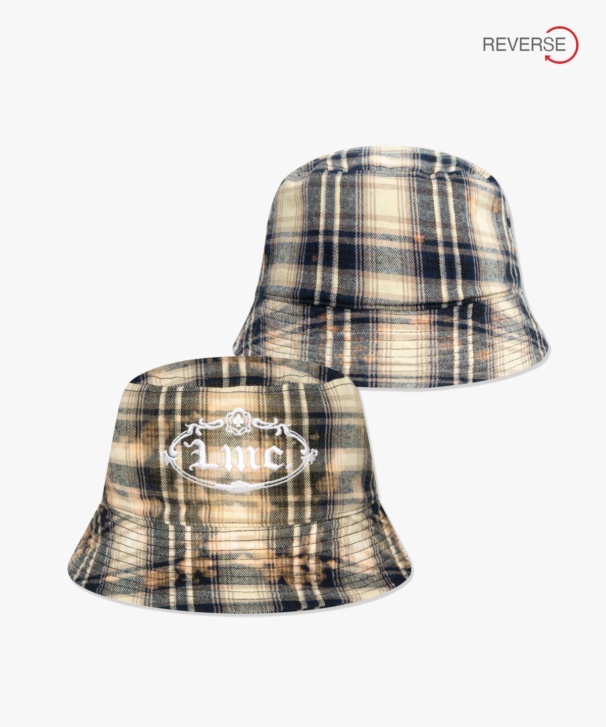 엘엠씨(LMC) REVERSIBLE GOTHIC OVAL BUCKET HAT navy