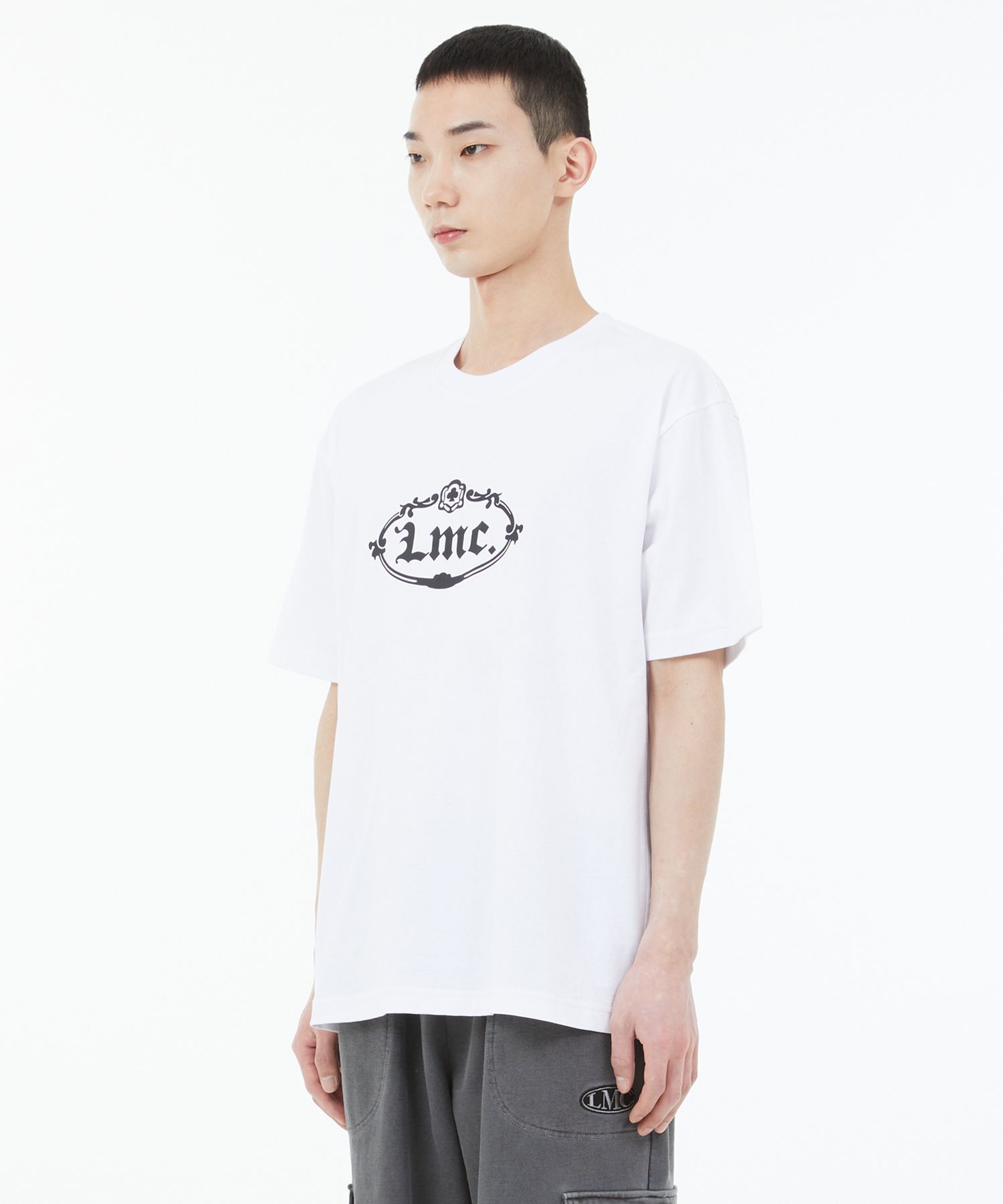 MUSINSA | LMC GOTHIC OVAL TEE white