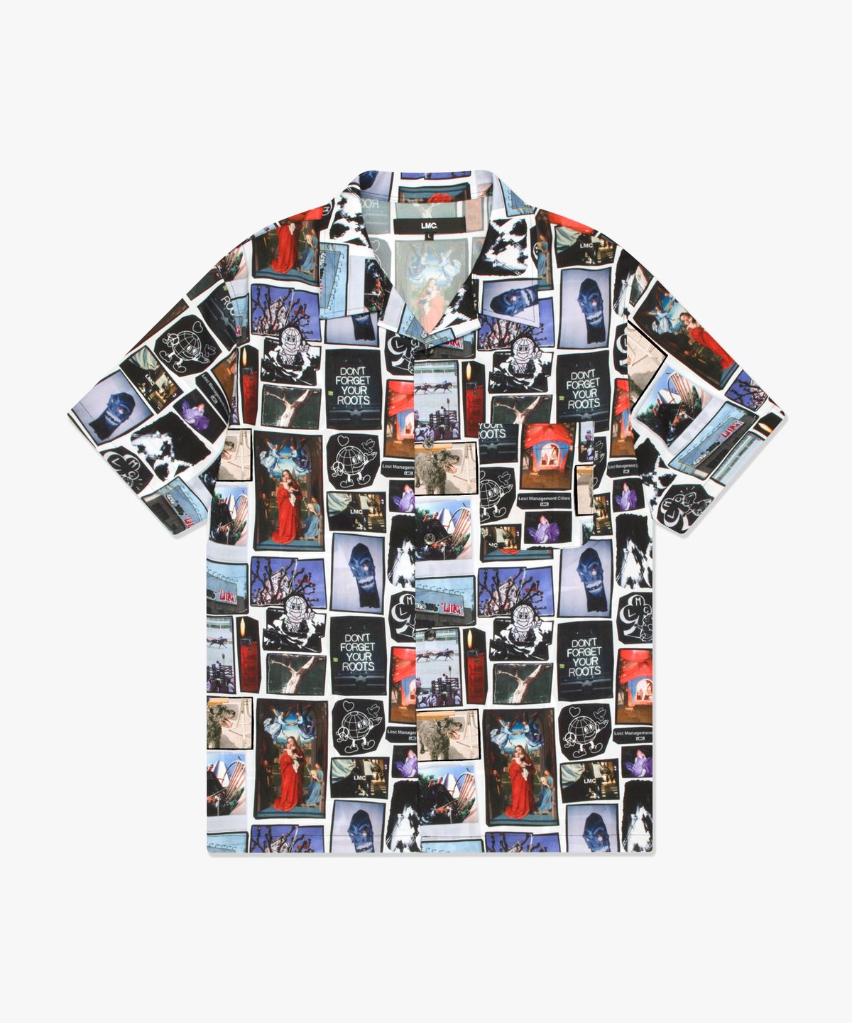 엘엠씨(LMC) COLLAGE SHORT SLV SHIRT multi