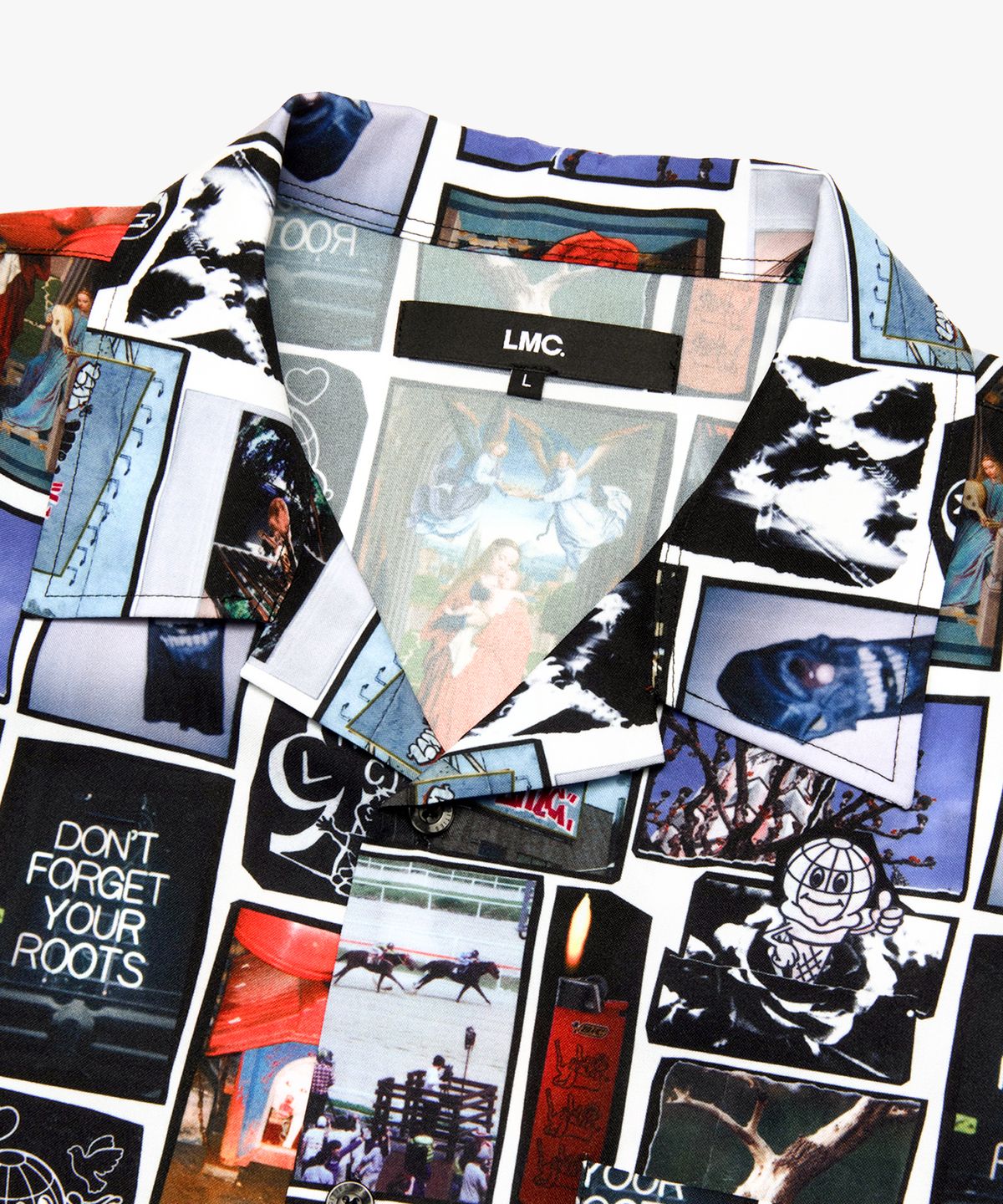 엘엠씨(LMC) COLLAGE SHORT SLV SHIRT multi