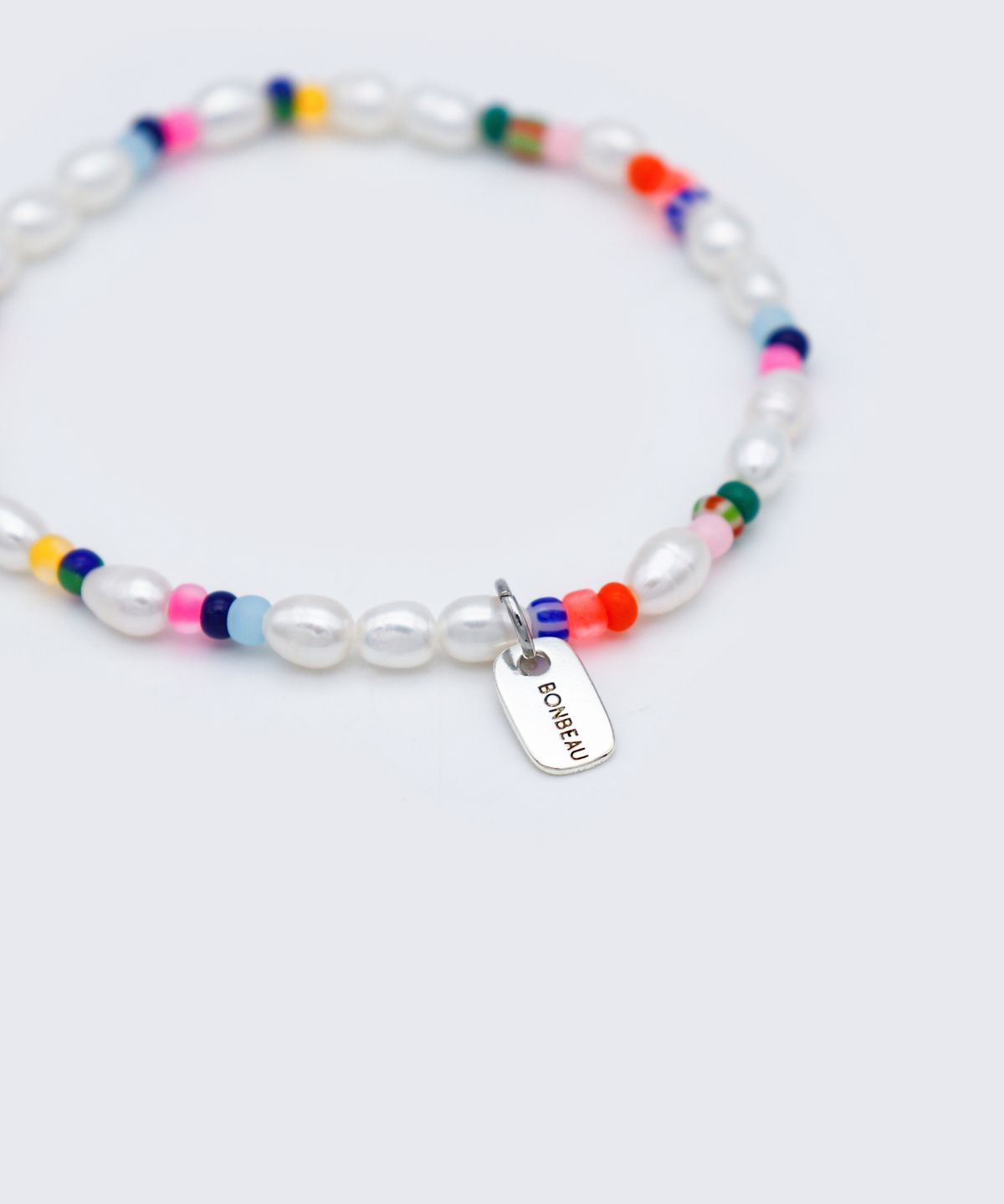 봉보(BONBEAU) Freshwater pearl color beads Bracelet 밥풀 담수진주 컬러 비즈 팔찌 4mm 5mm
