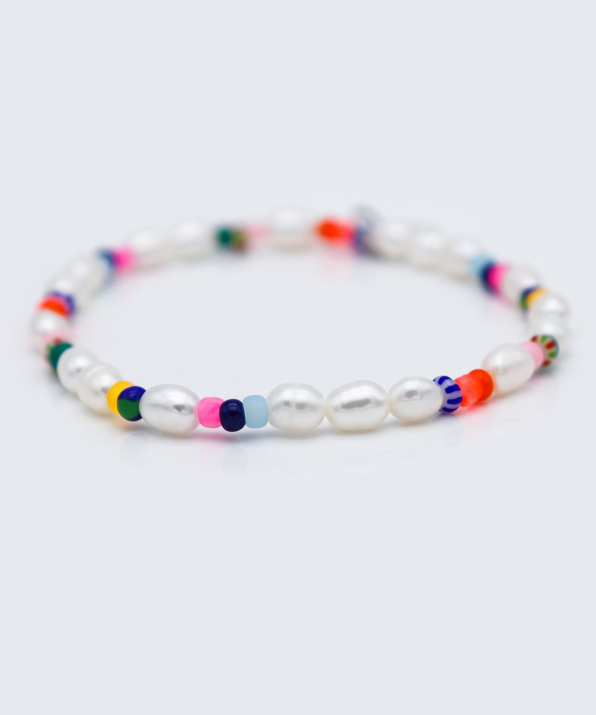 봉보(BONBEAU) Freshwater pearl color beads Bracelet 밥풀 담수진주 컬러 비즈 팔찌 4mm 5mm