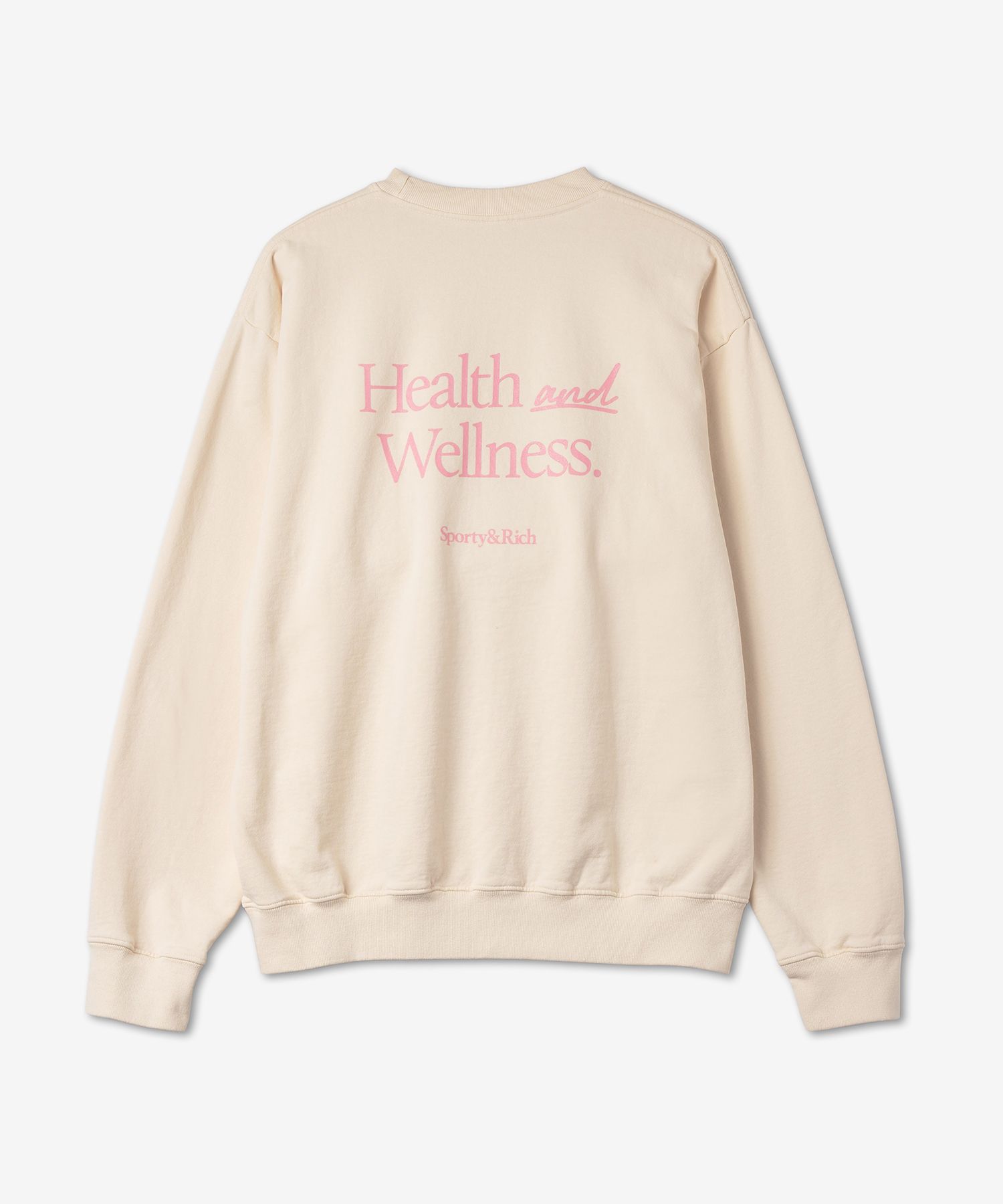 スウェット・トレーナー Sporty & Rich New Health Man to Man Cream Rose CR633CR CR633 MUSINSA | SPORTY&RICH New Health Sweatshirt - Cream: Rose