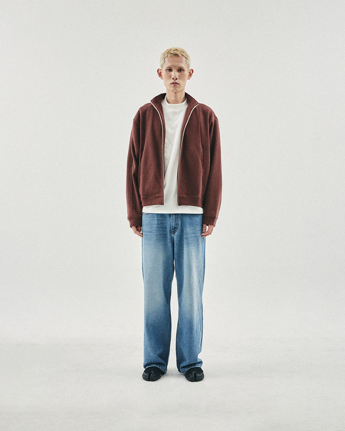카락터(KARACTOR) Fickle 2-WAY full zip-up / Brown