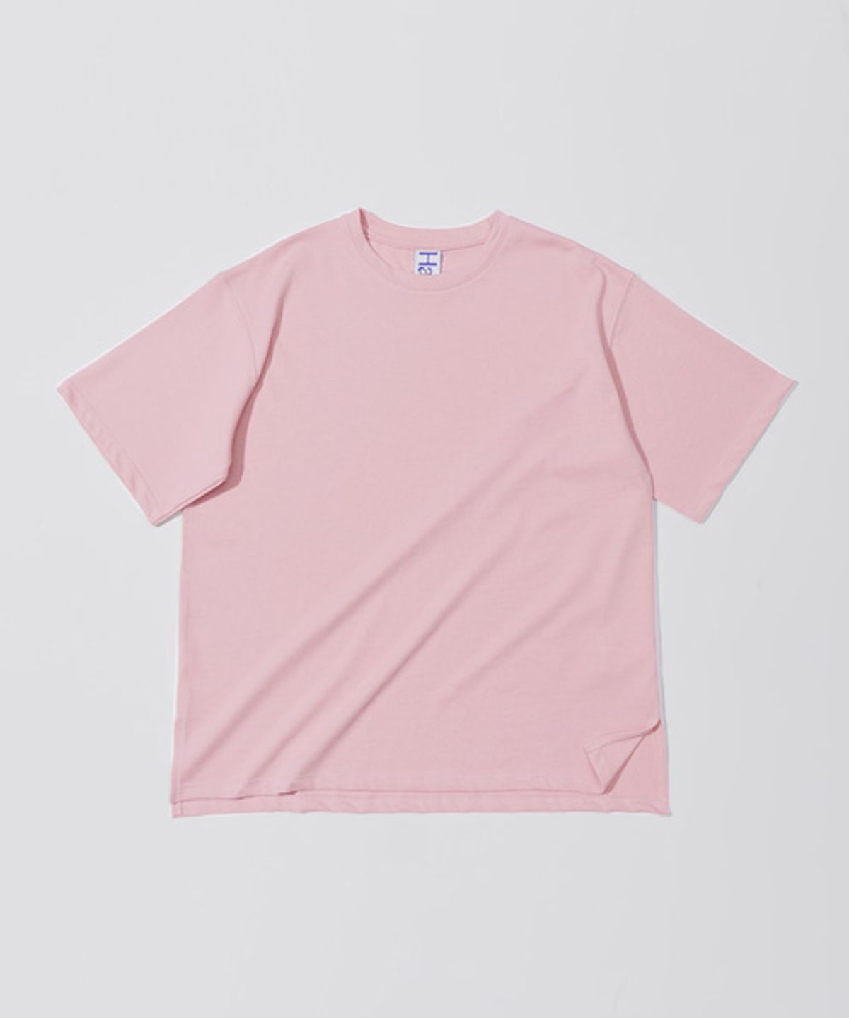 헤인트(HAINT) 에센셜 크루넥 하프 티셔츠_PINK