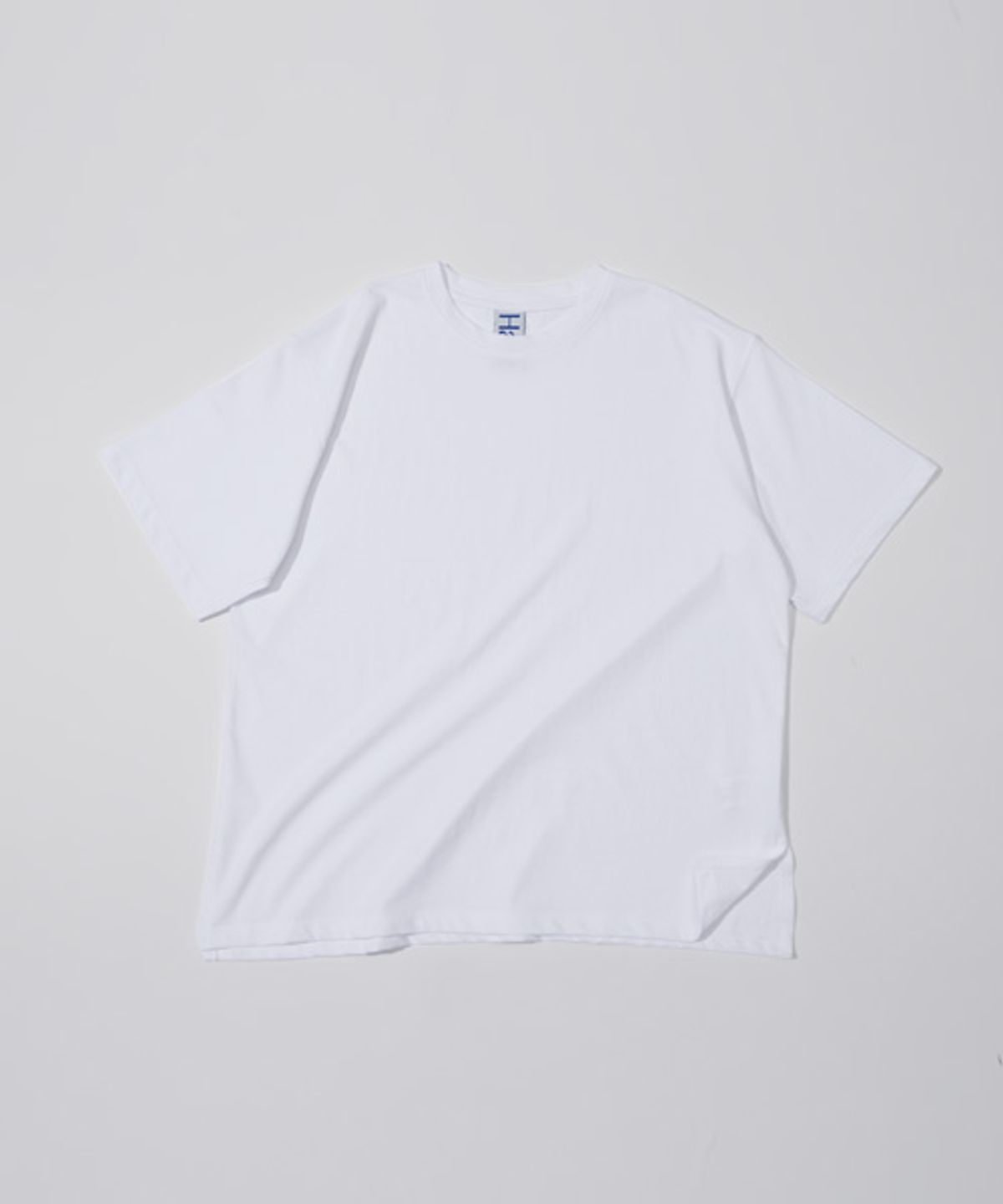 헤인트(HAINT) 에센셜 크루넥 하프 티셔츠_WHITE