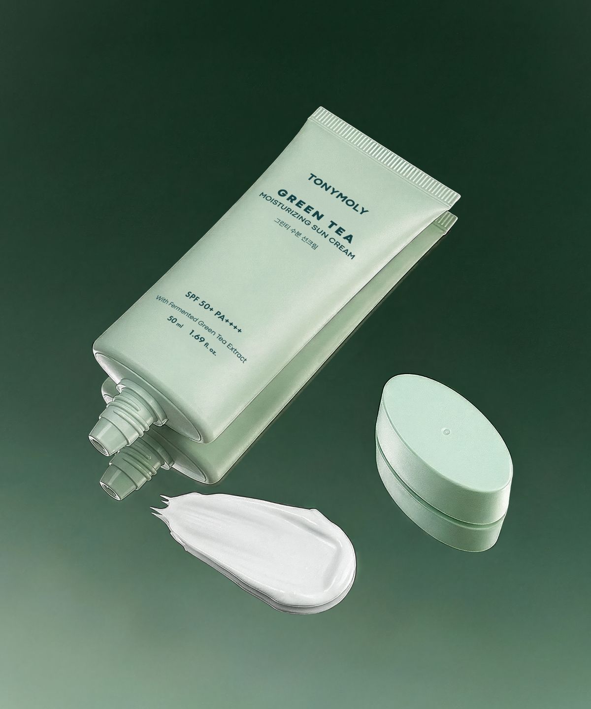 토니모리(TONYMOLY) 그린티 수분 선크림 더블 기획 세트(50ml,2ea)