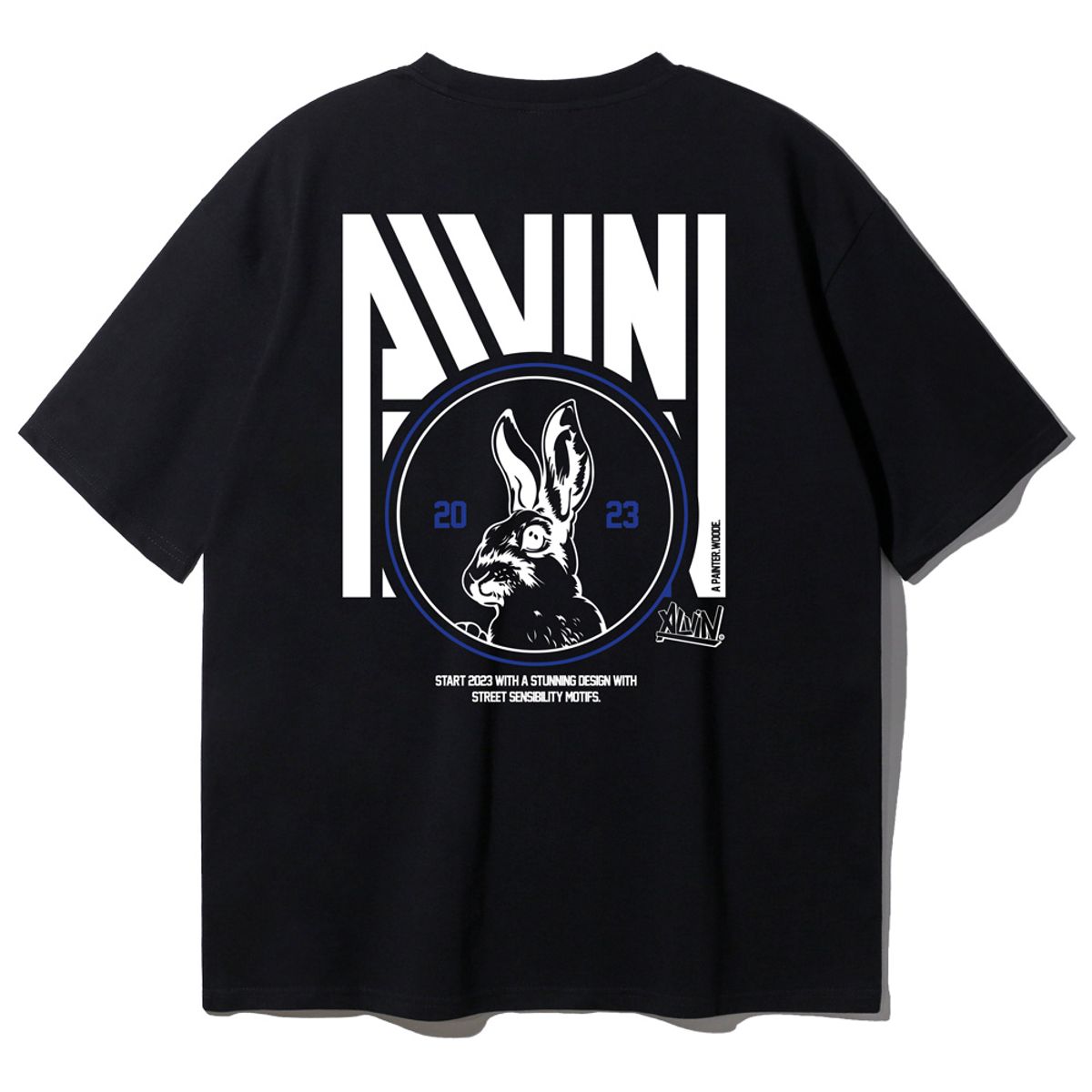 앨빈클로(ALVINCLO) 더 래빗 오버핏 반팔티 AST4829 (2 COLOR)