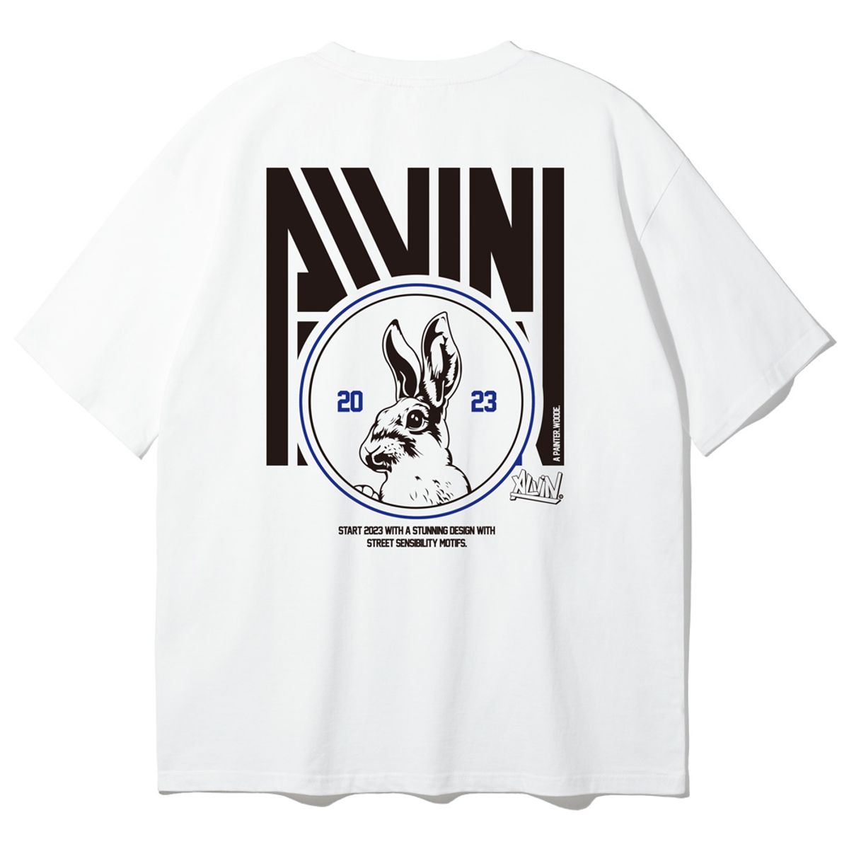 앨빈클로(ALVINCLO) 더 래빗 오버핏 반팔티 AST4829 (2 COLOR)
